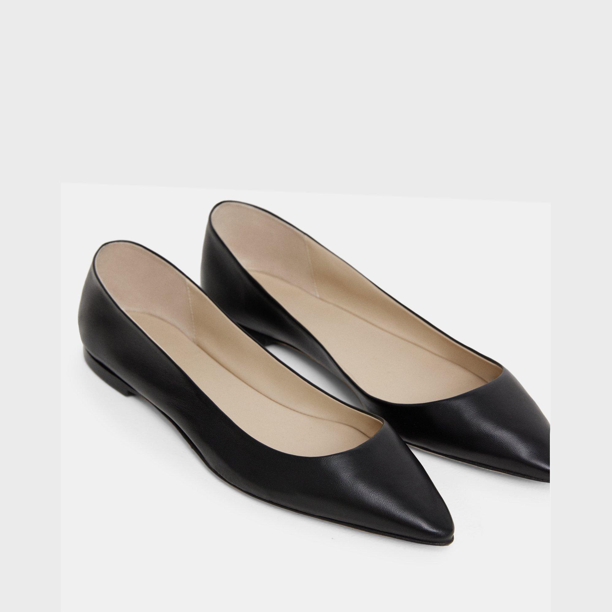 Ballerina Flat in Leather