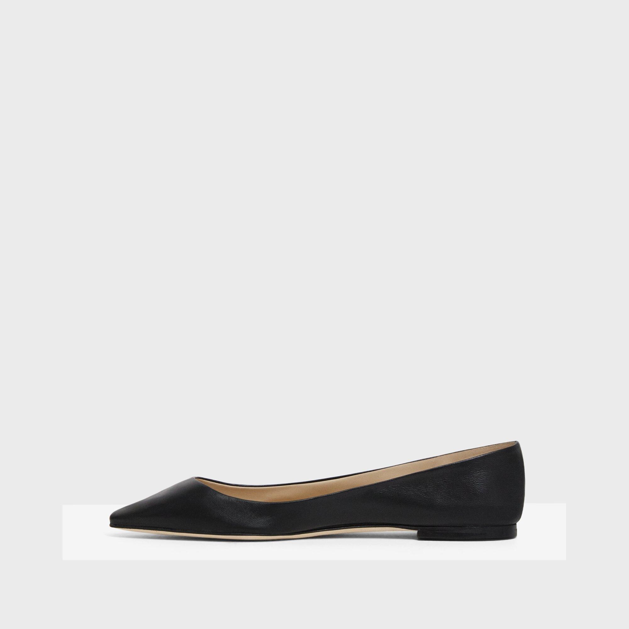 Leather Ballerina Flat | Theory