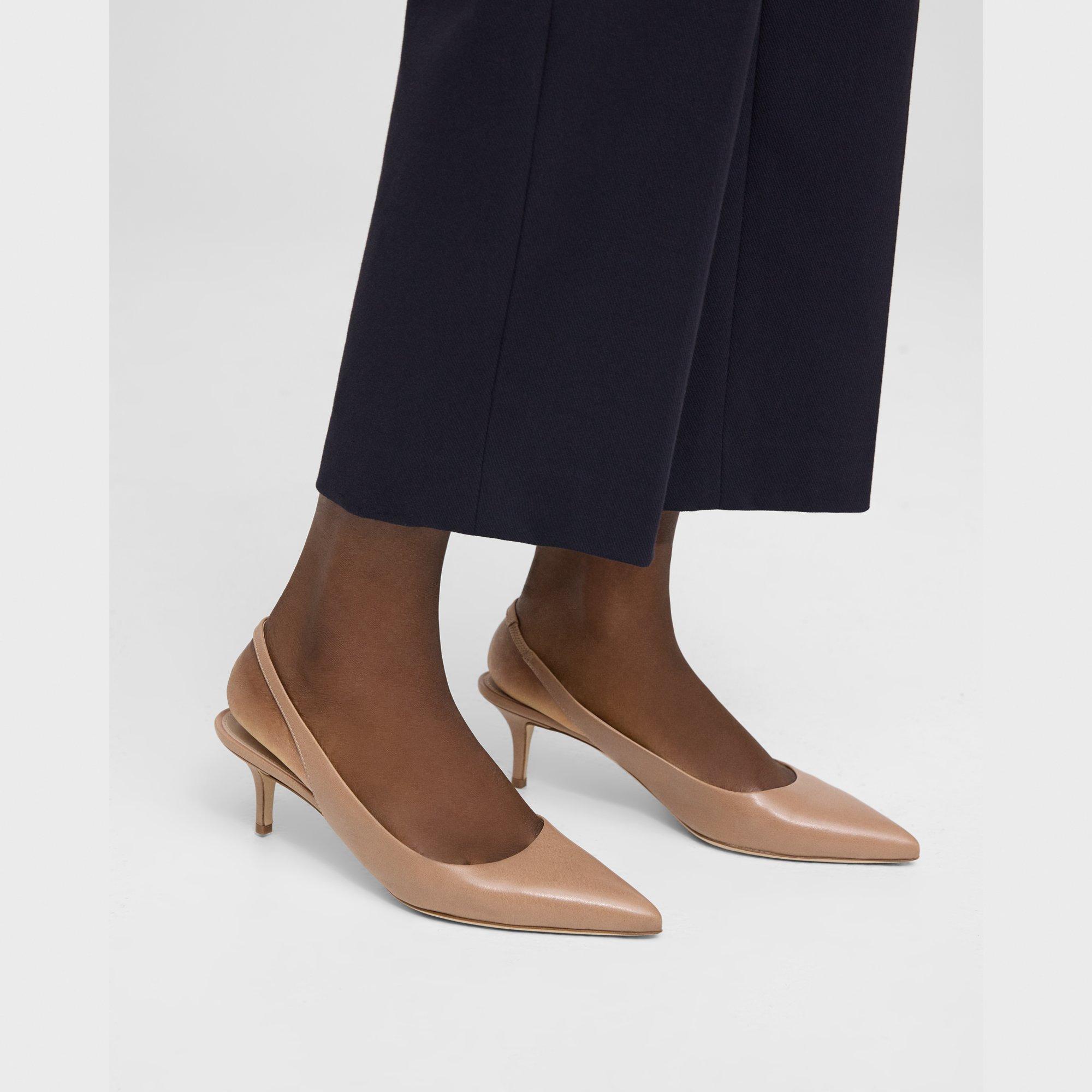 Theory City Slingback in Leather