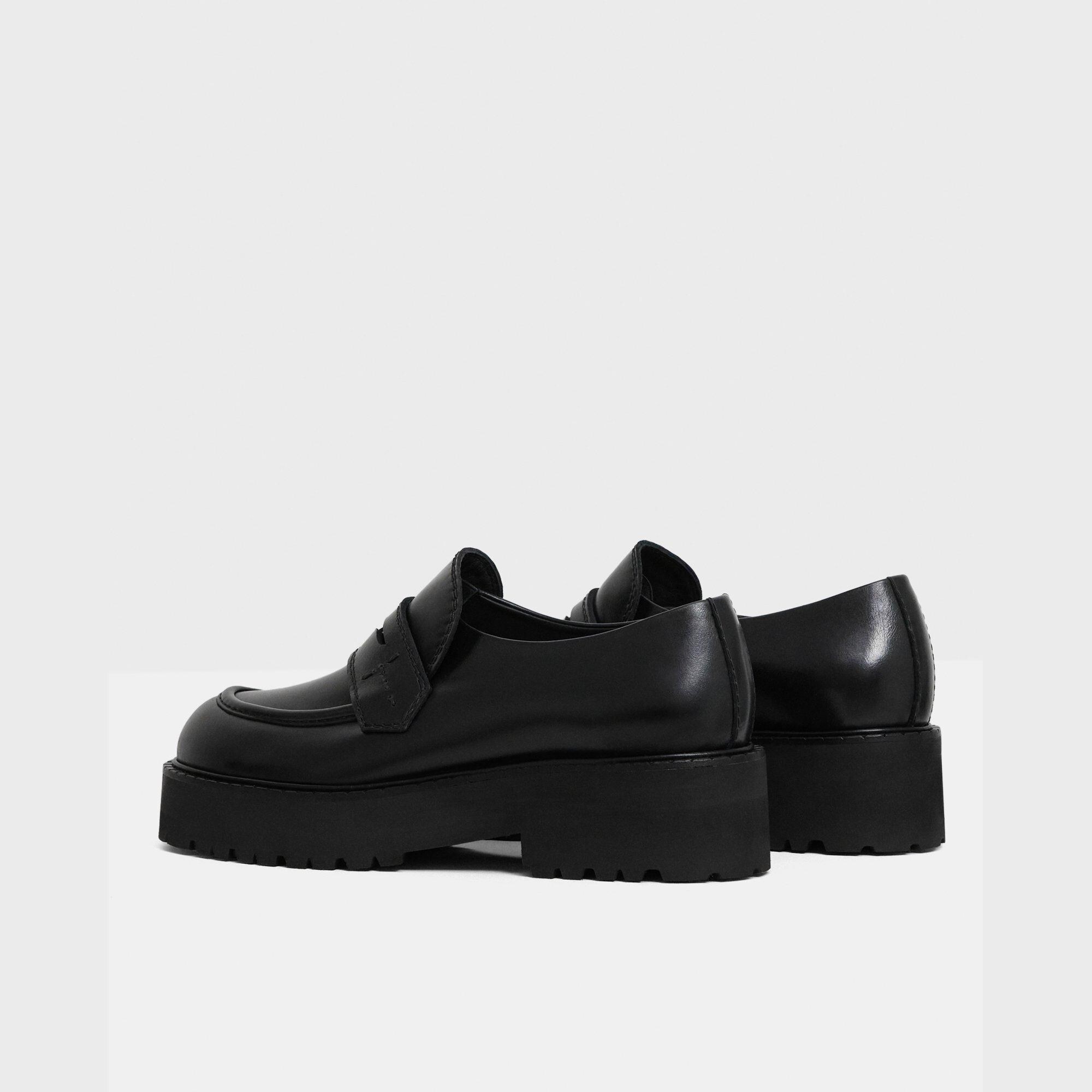 Leather Platform Loafer | Theory