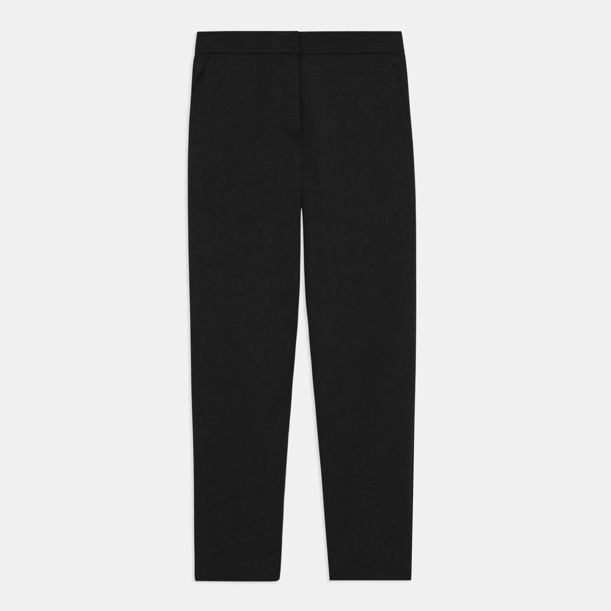 Fitted Pant in Textured Gabardine