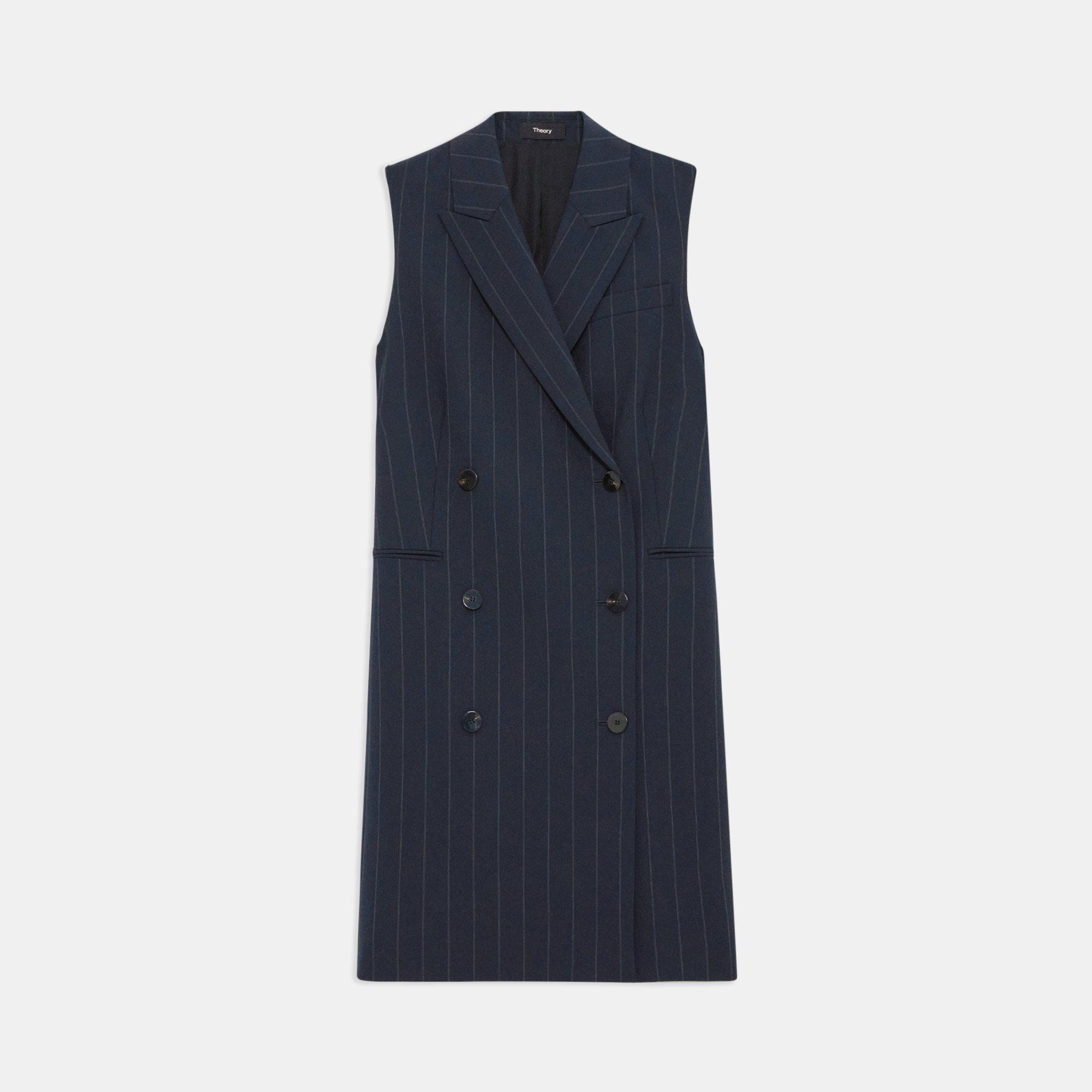 Theory sleeveless sales blazer dress