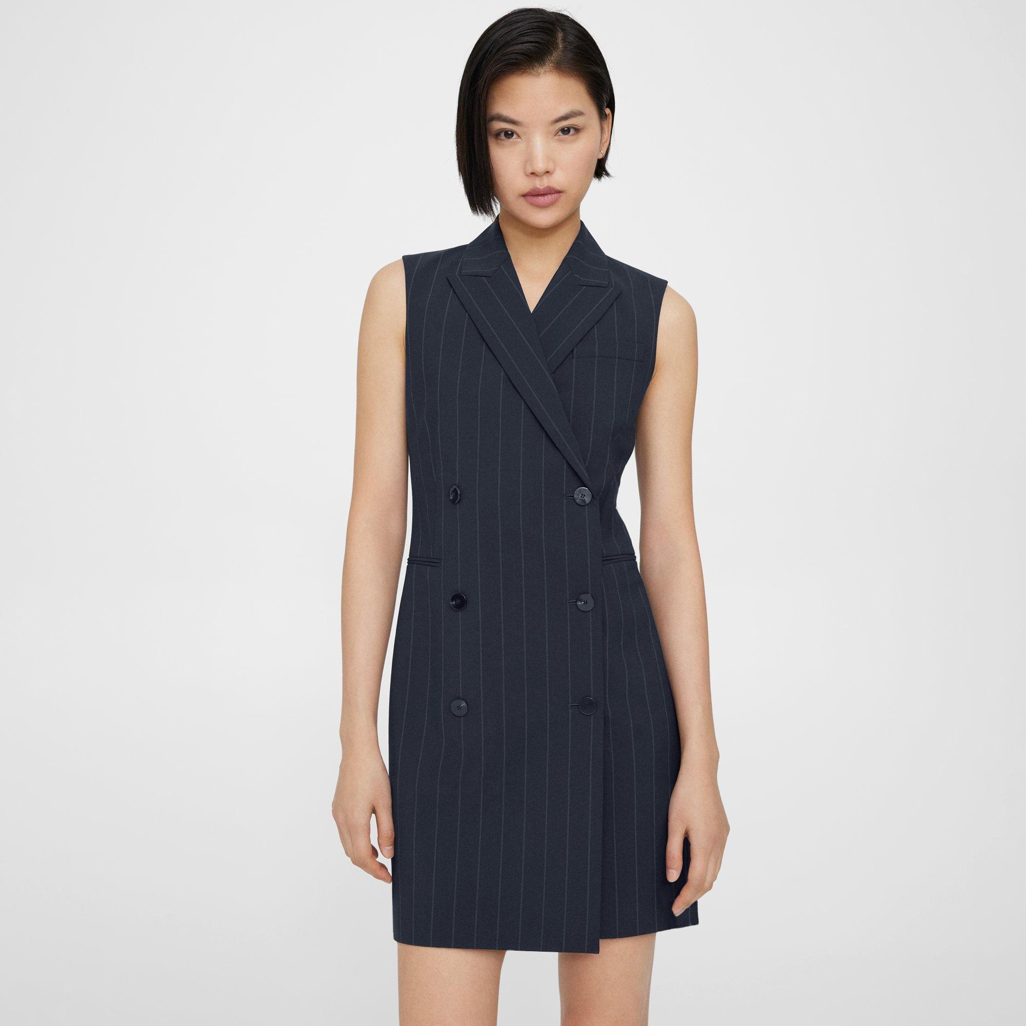 Theory sleeveless sales blazer dress