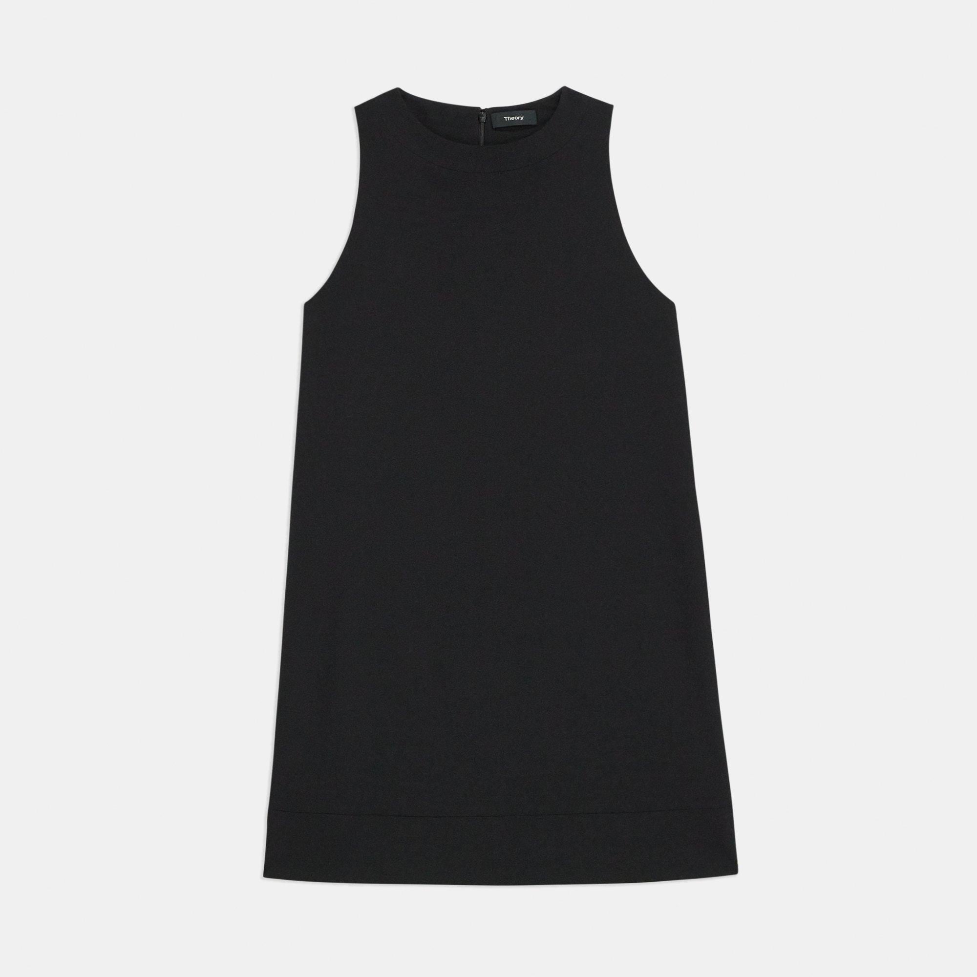 Shift Dress in Textured Gabardine