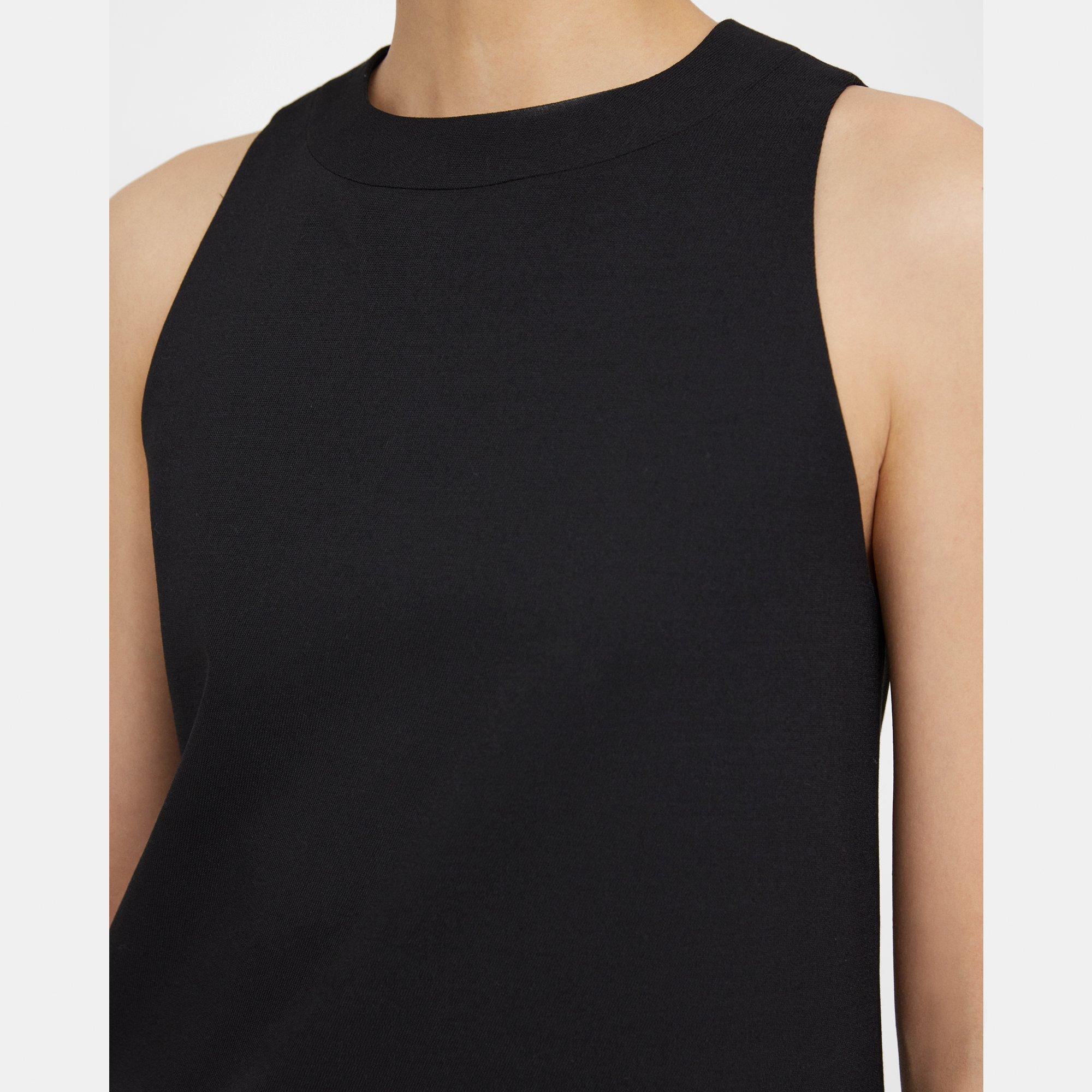 Shift Dress in Textured Gabardine