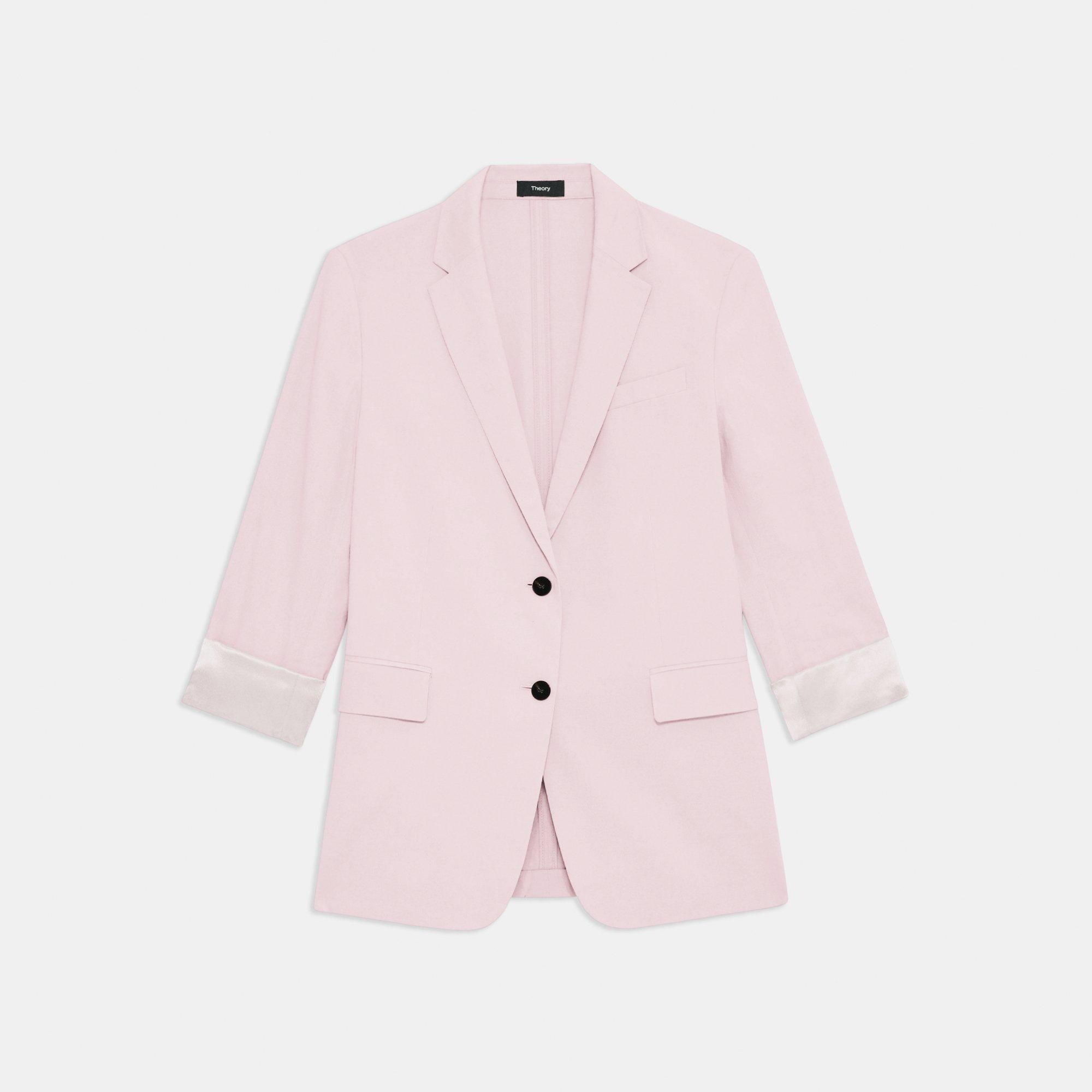 Theory pink blazer sales