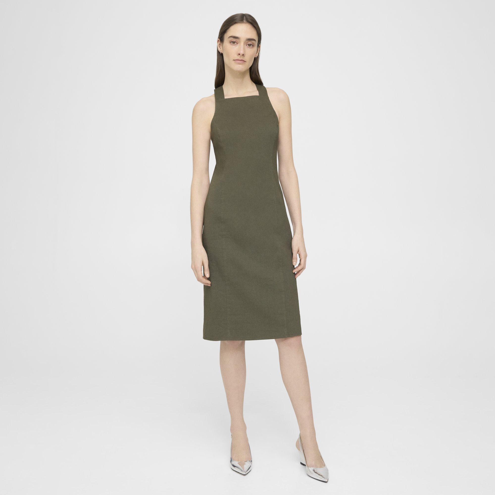 Good Linen Racerback Dress | Theory