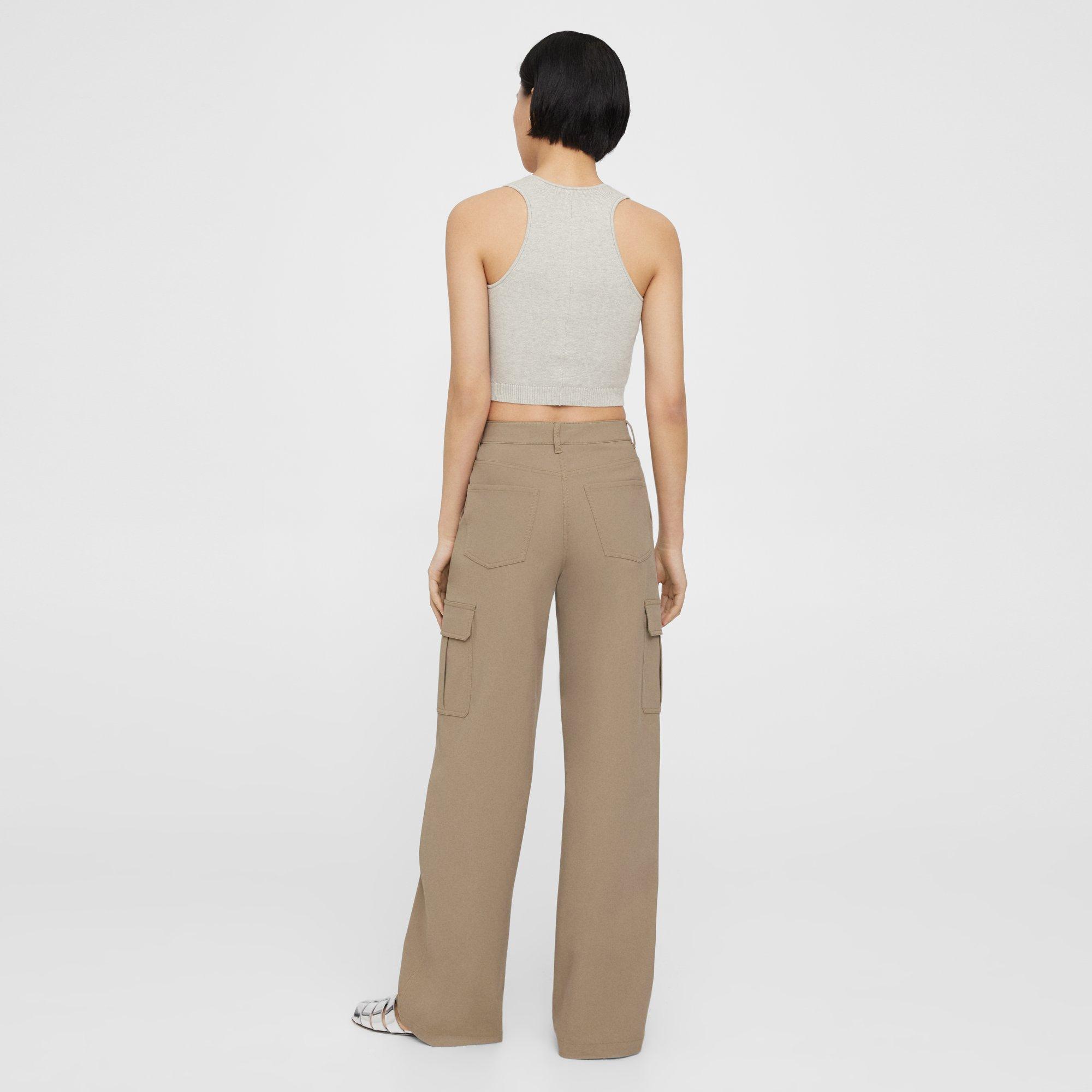 Neoteric stretch cotton-blend twill cargo pants