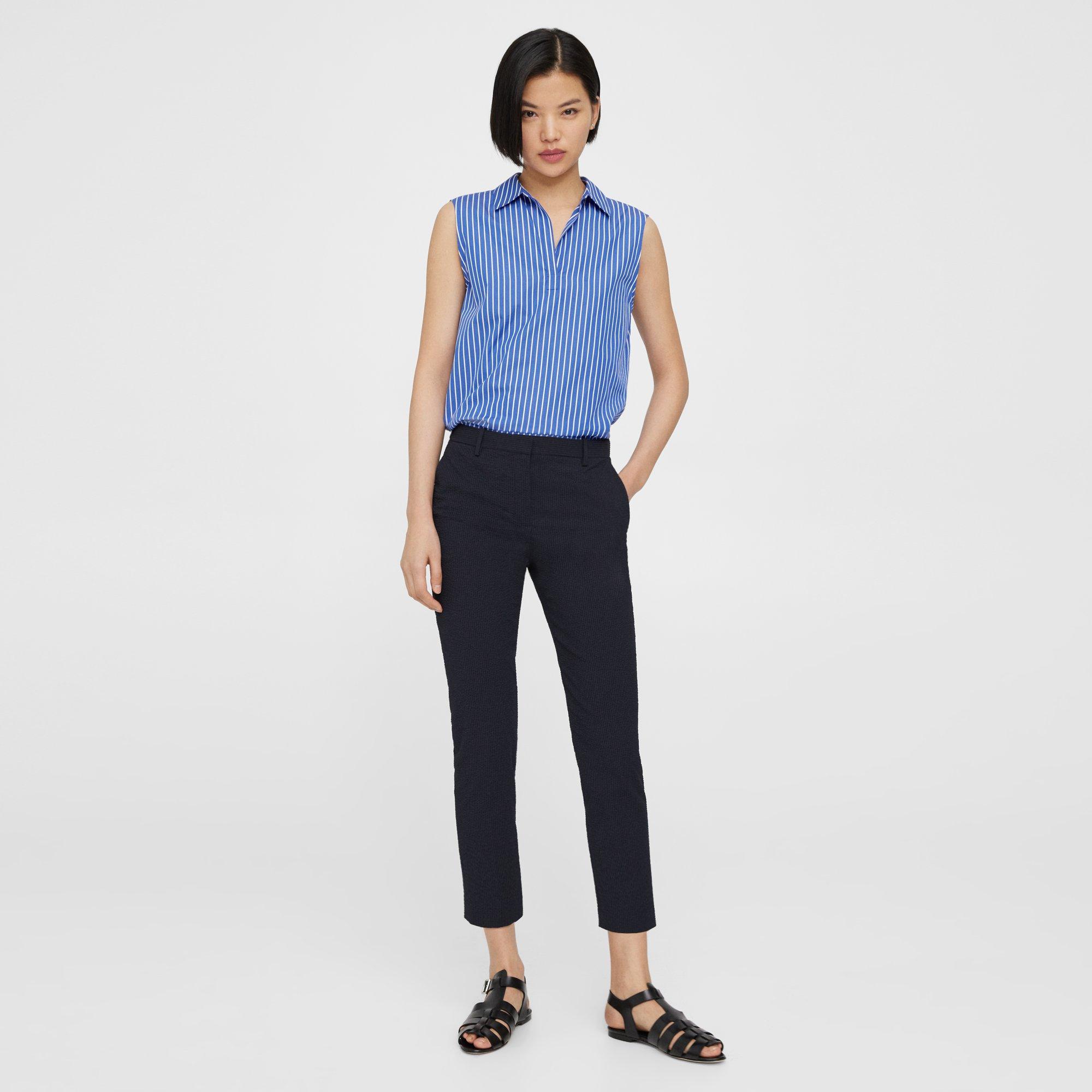 Theory Treeca Pant in Seersucker