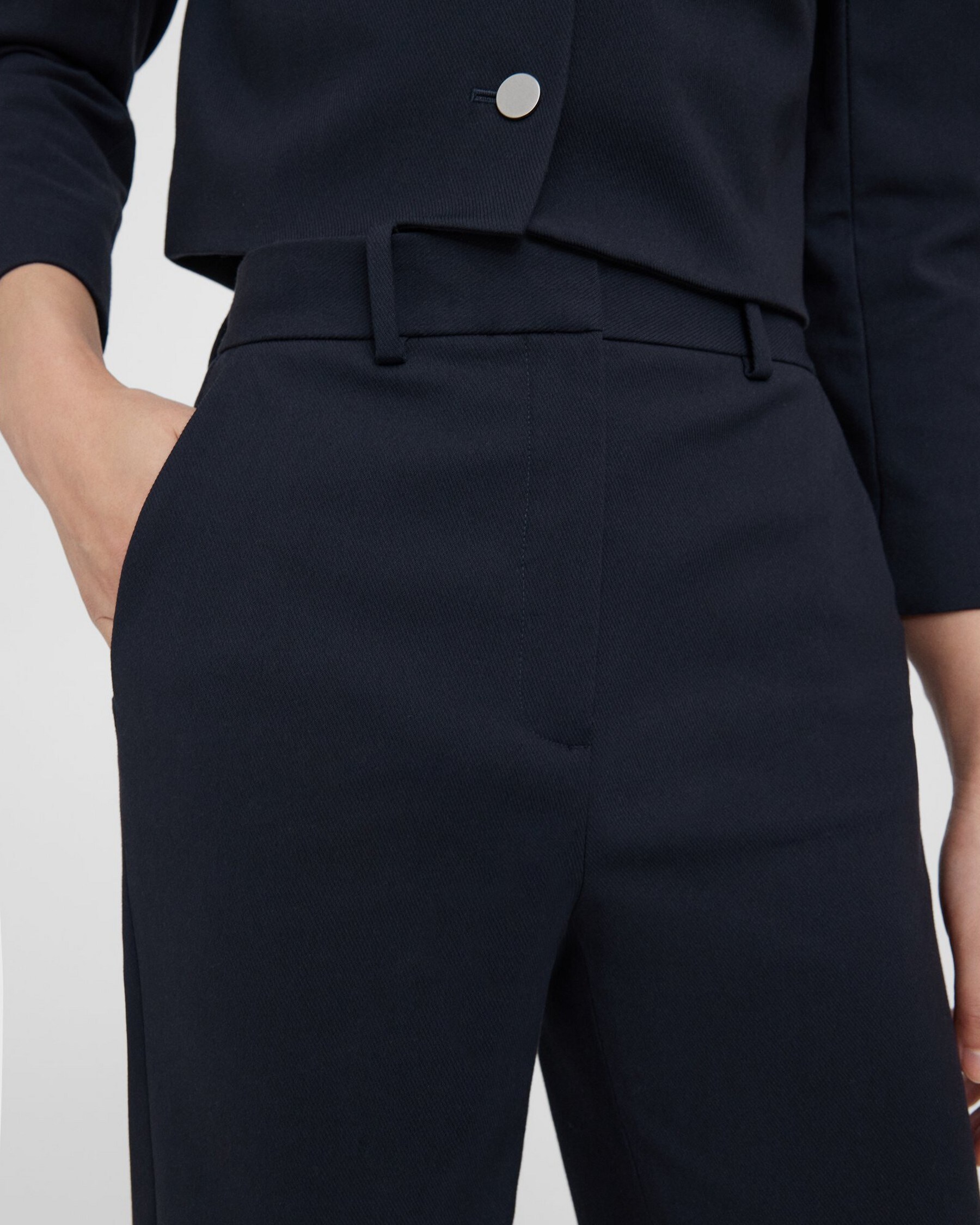 High-Waist Straight-Leg Pant in Neoteric Twill