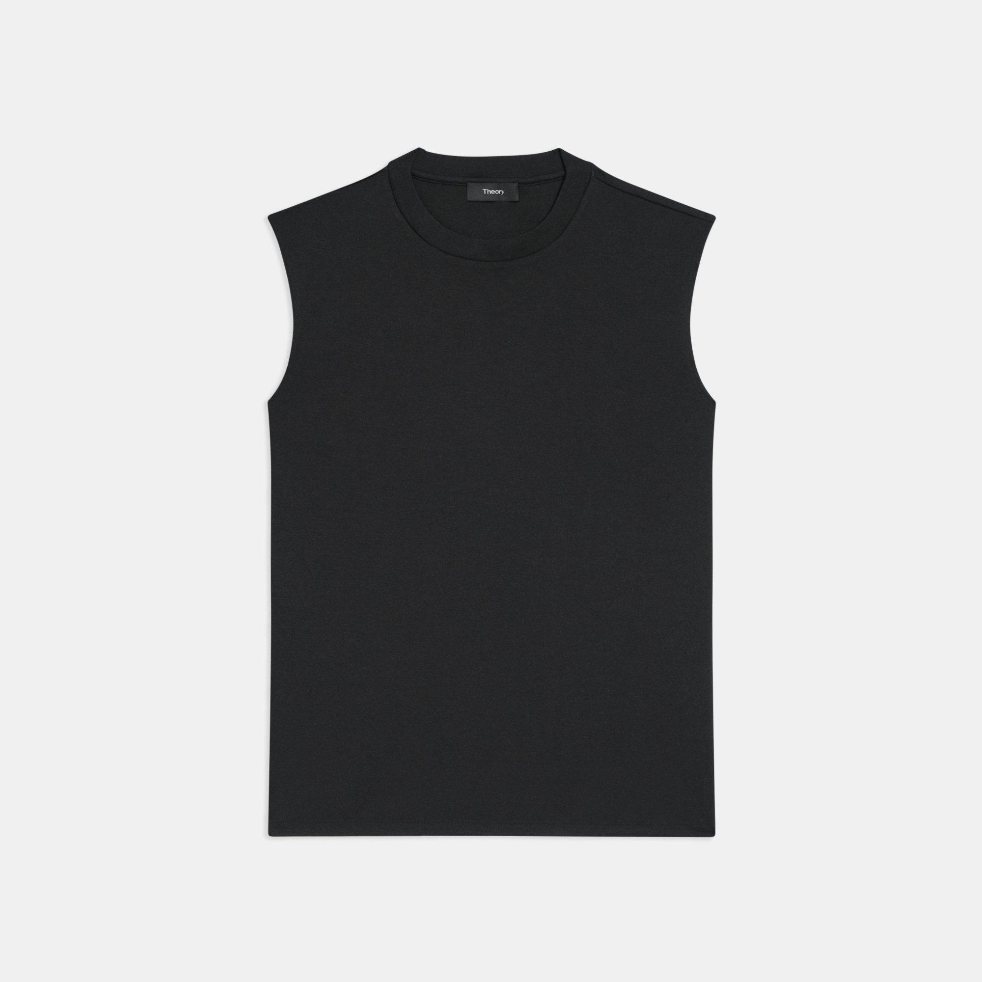 Cotton Jersey Perfect Cut-Off Tee | Theory