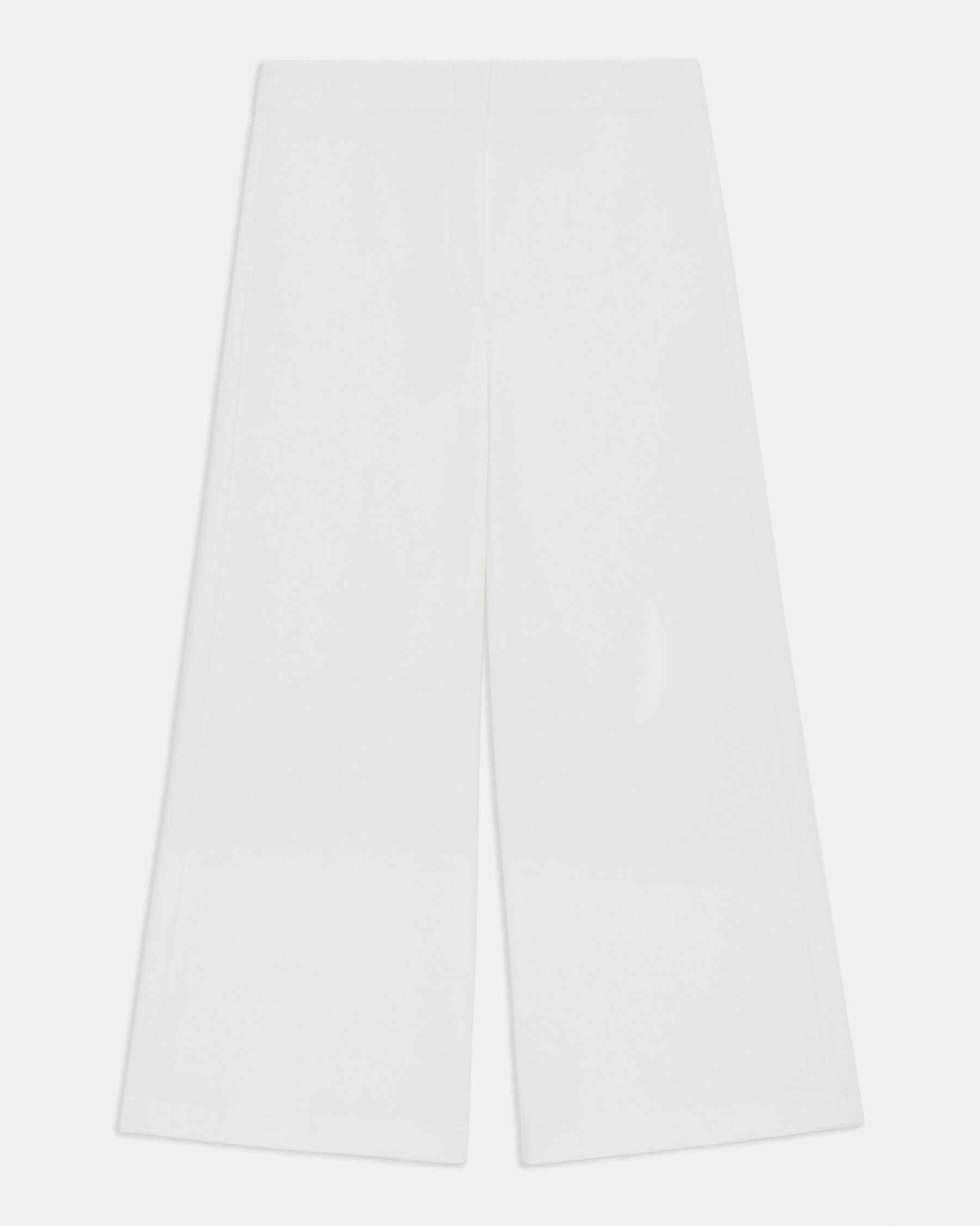 Cropped Wide-Leg Pant in Precision Ponte