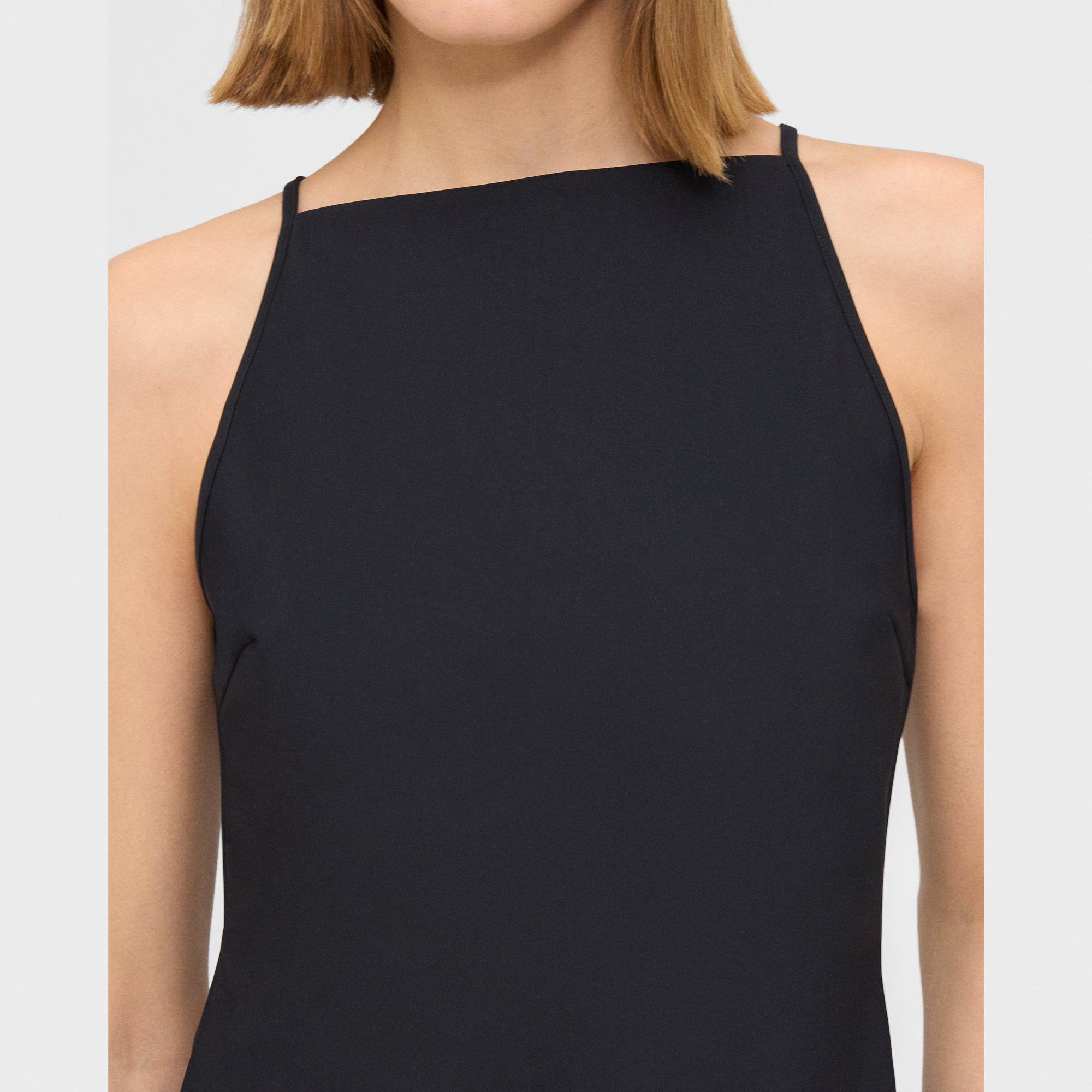 Square Neck Tank Top in Precision Ponte