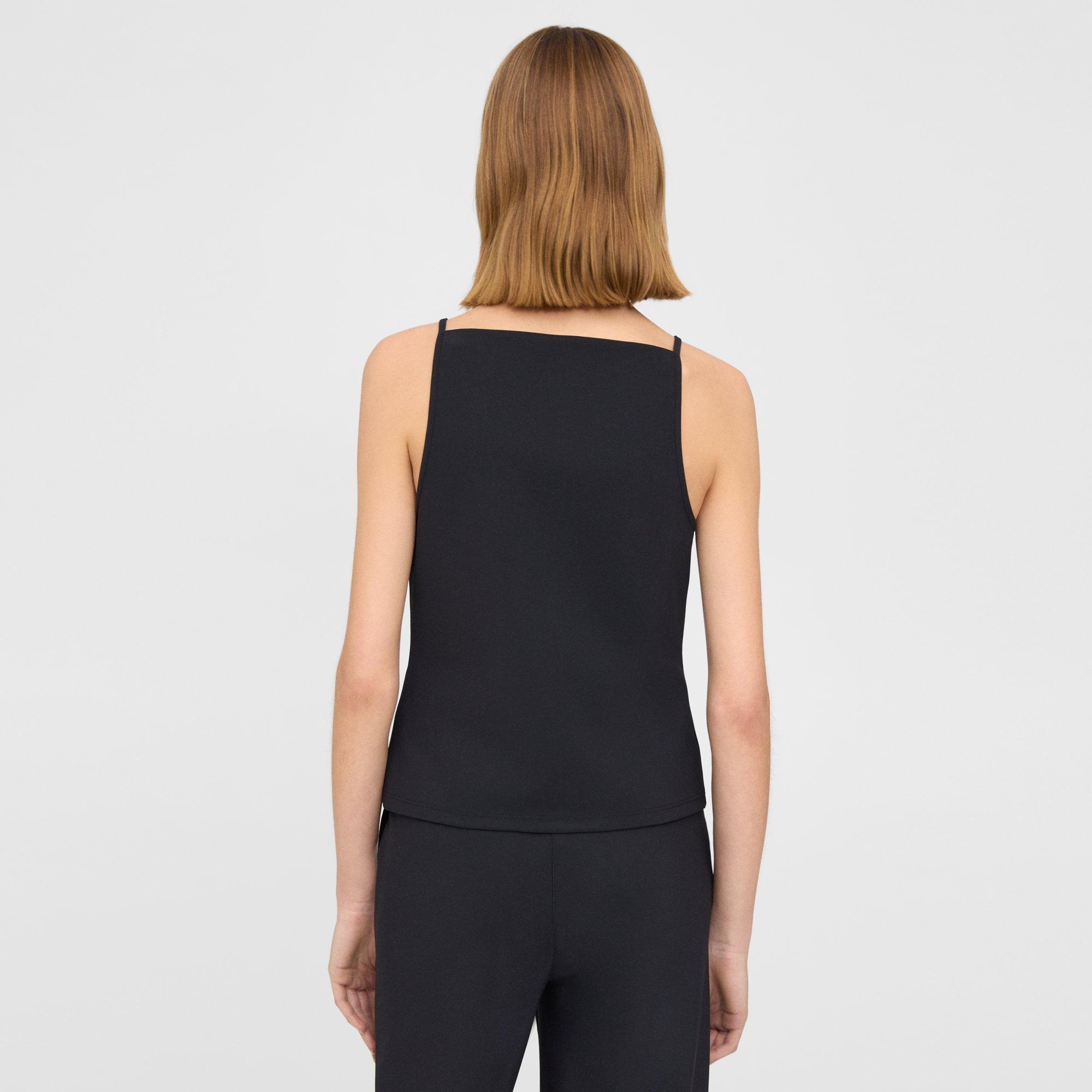 Square Neck Tank Top in Precision Ponte