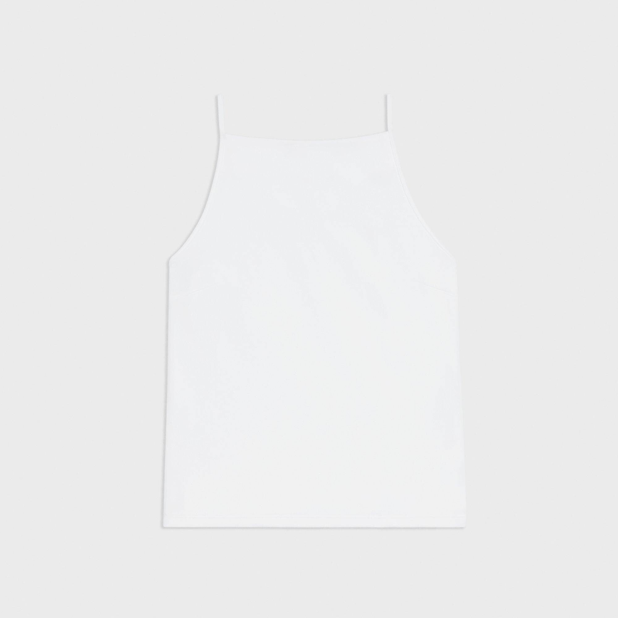 Square Neck Tank Top in Precision Ponte