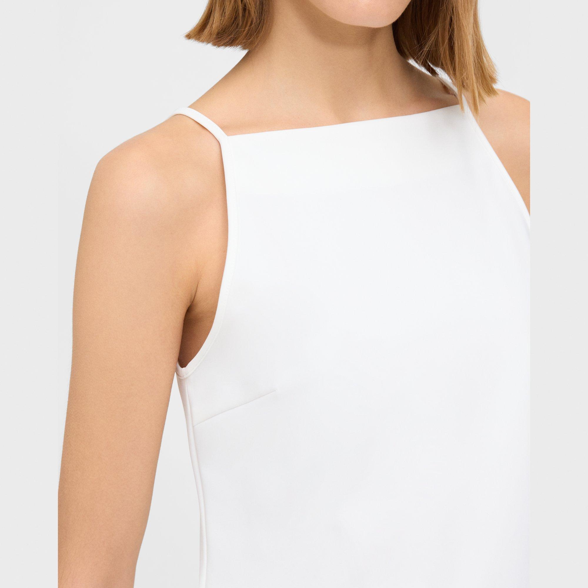 Square Neck Tank Top in Precision Ponte