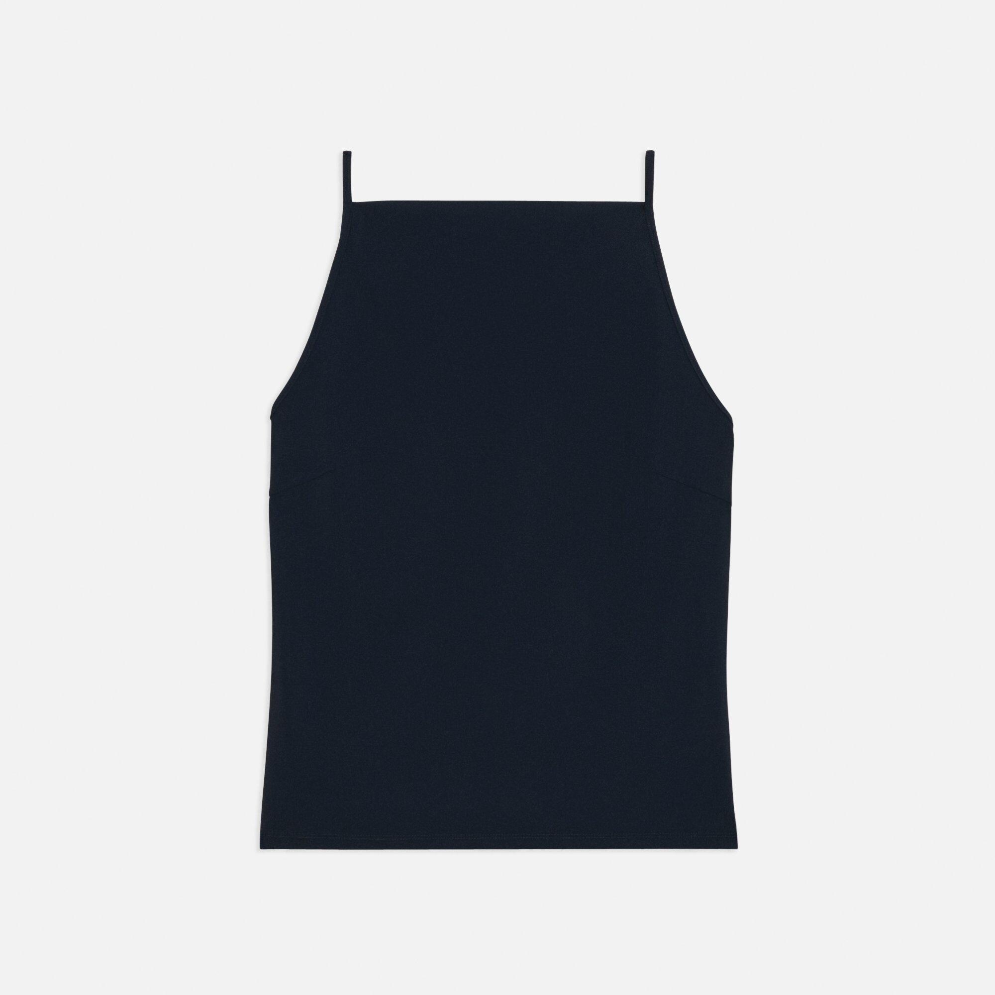 Square Neck Tank Top in Precision Ponte