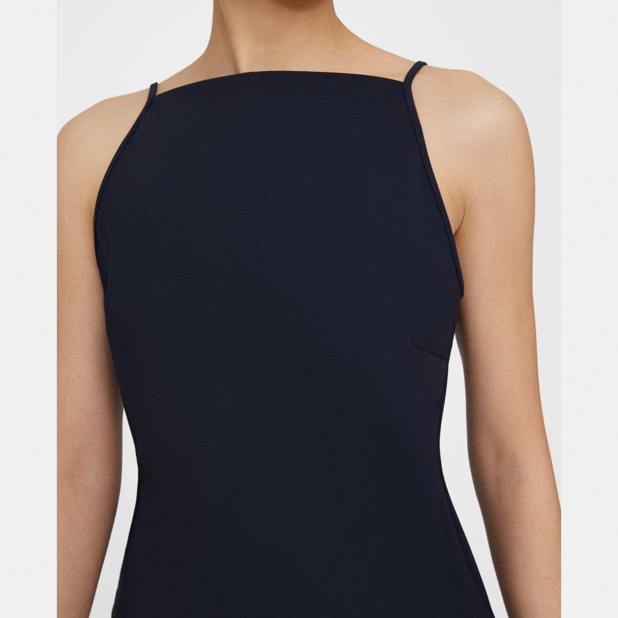 Square Neck Tank Top in Precision Ponte