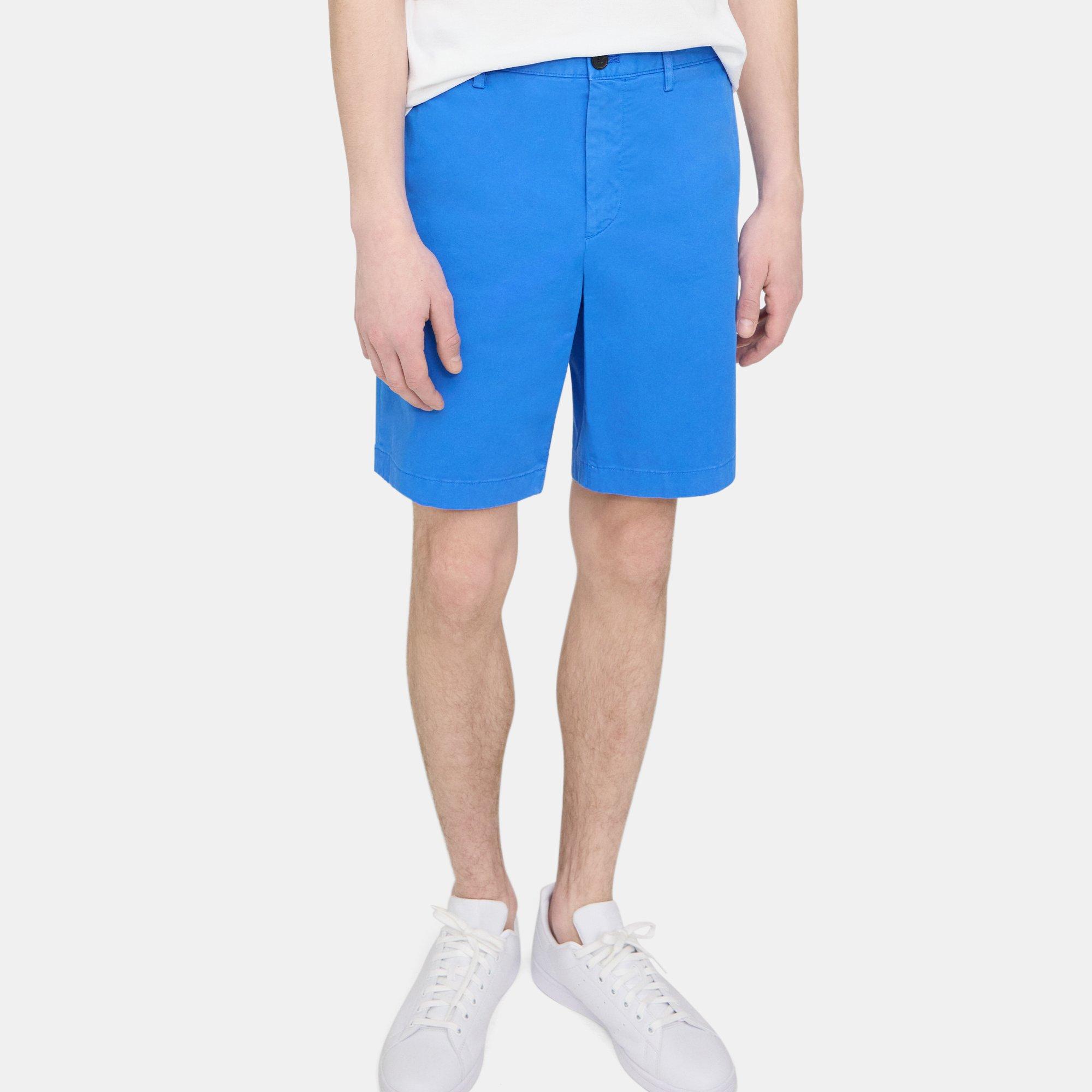 Blue Organic Cotton Zaine 9” Short | Theory