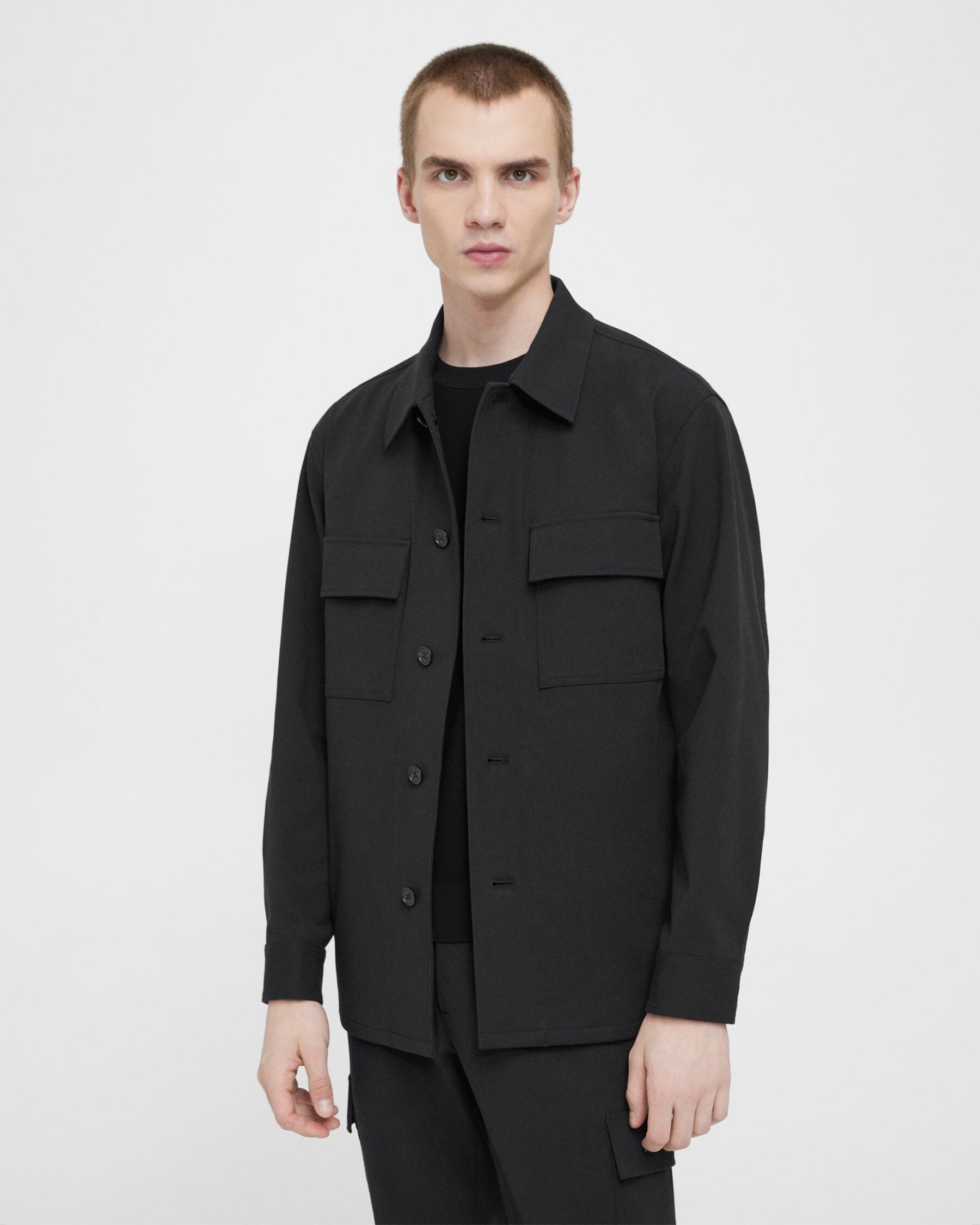 Clyfford Shirt Jacket in Neoteric Twill