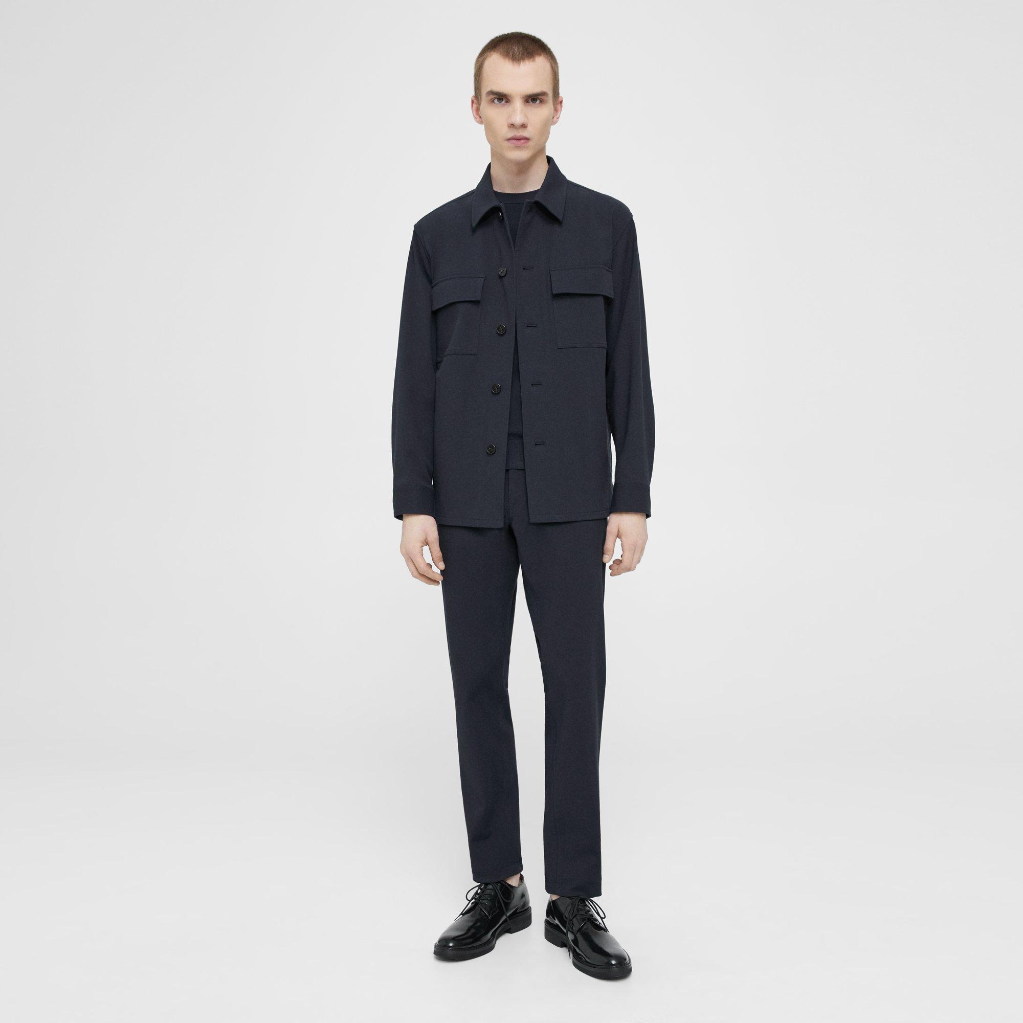 Blue Neoteric Twill Clyfford Shirt Jacket | Theory