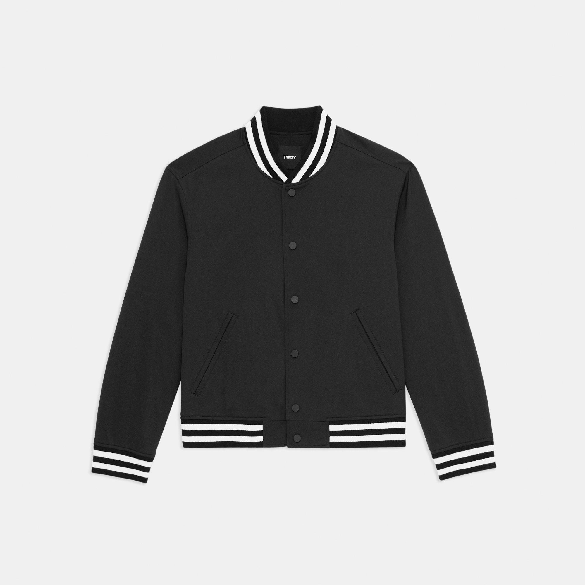 Black Neoteric Varsity Jacket | Theory