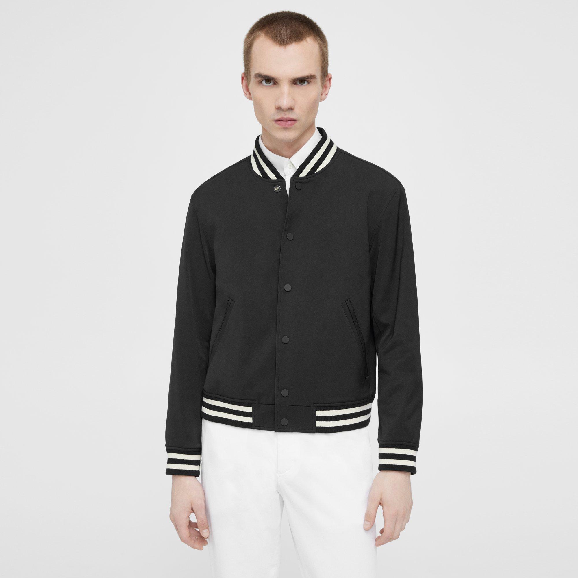 Black Neoteric Varsity Jacket | Theory