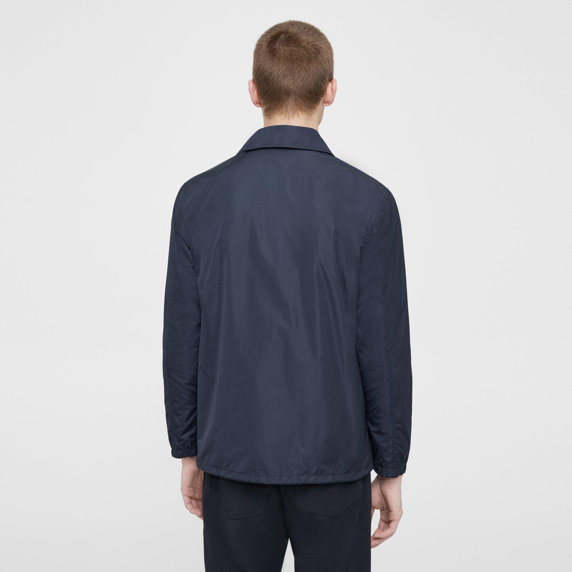 Blue Nylon Coach Jacket | Theory