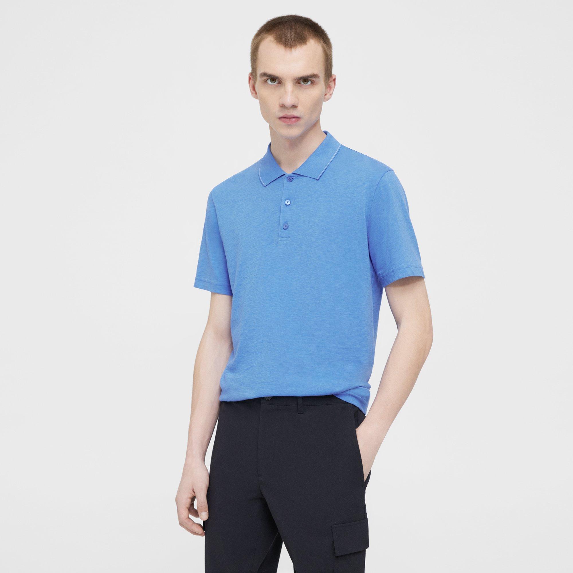 Theory Bron Polo Shirt in Slub Cotton