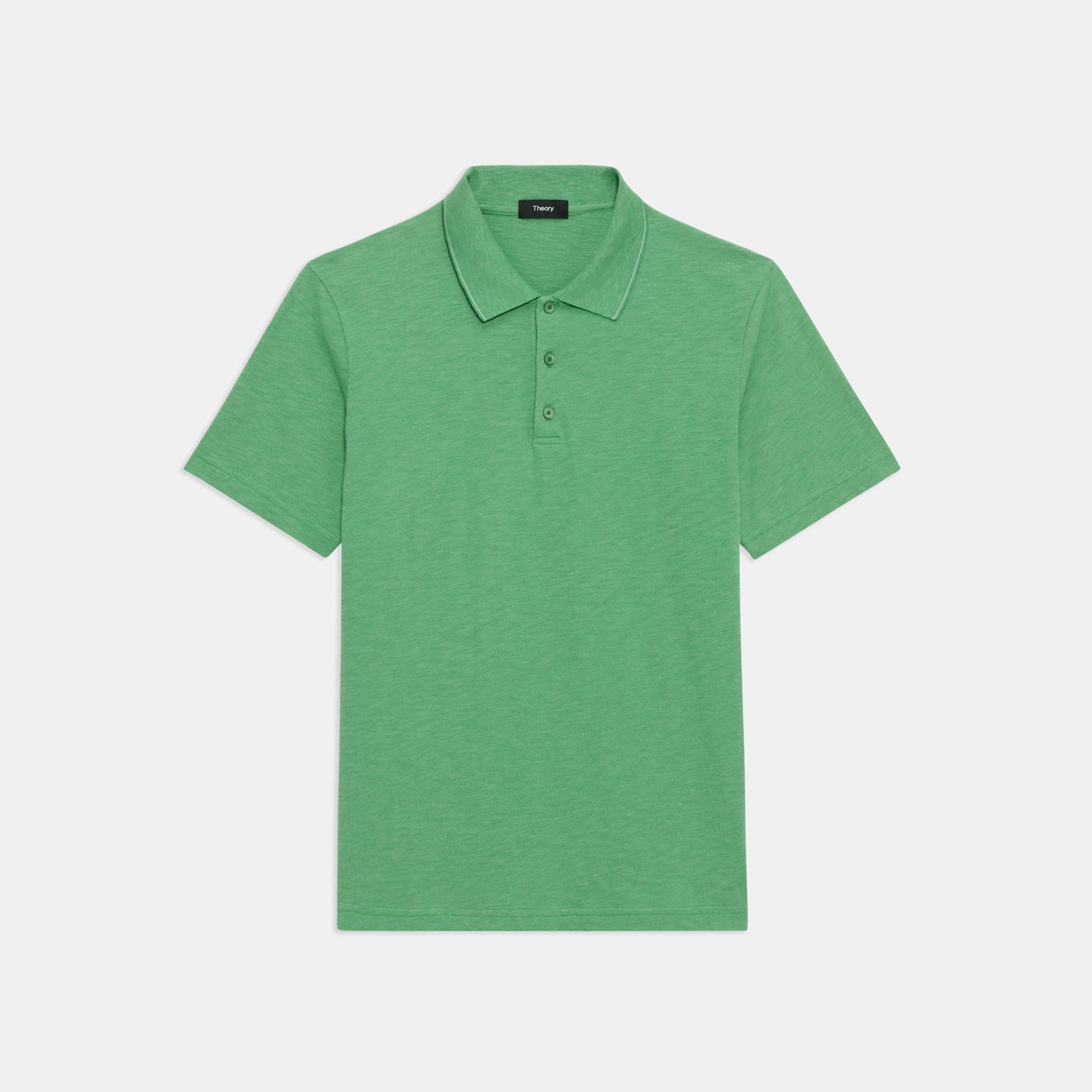 Bron Polo Shirt in Slub Cotton