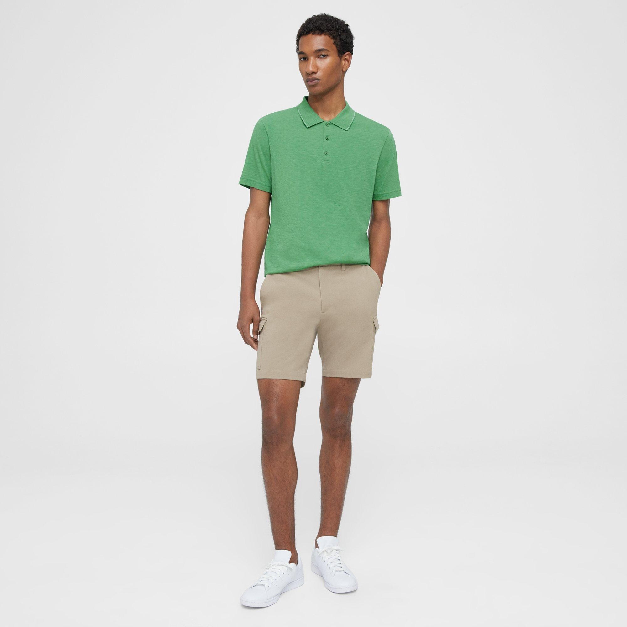 Bron Polo Shirt in Slub Cotton