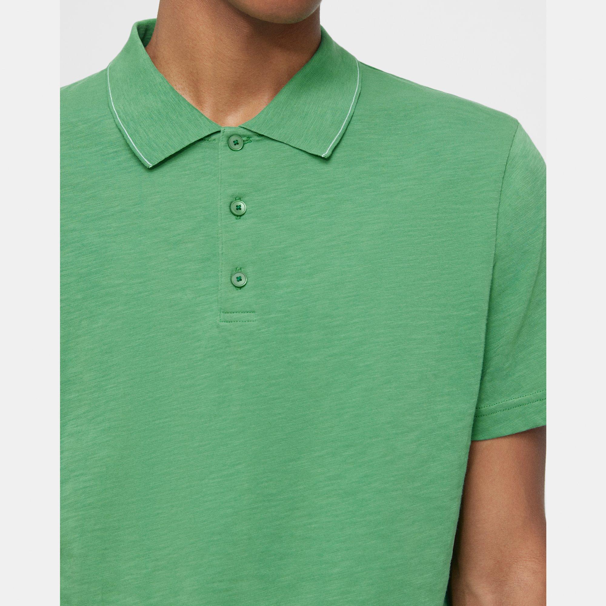 Bron Polo Shirt in Slub Cotton