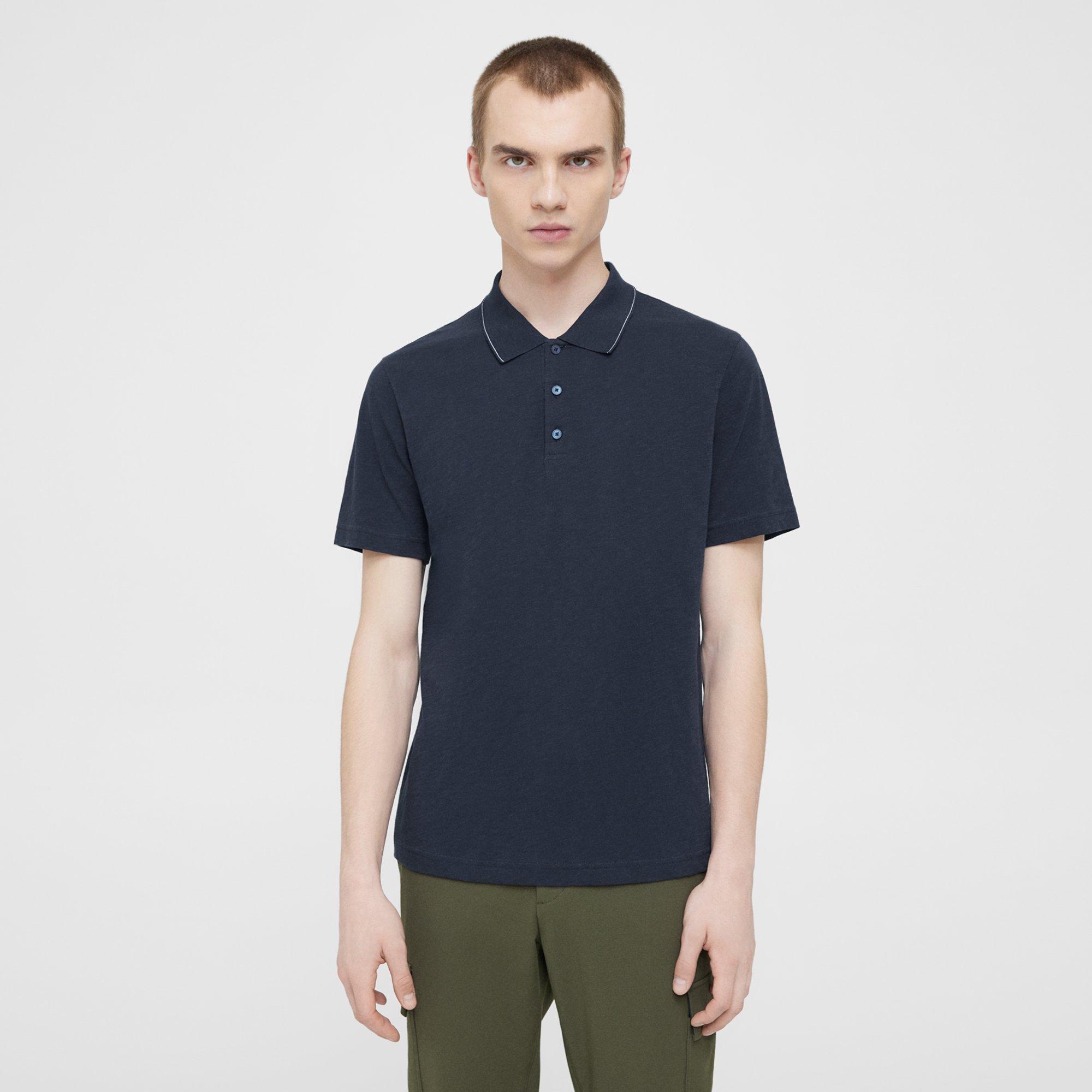 Bron Polo Shirt in Slub Cotton