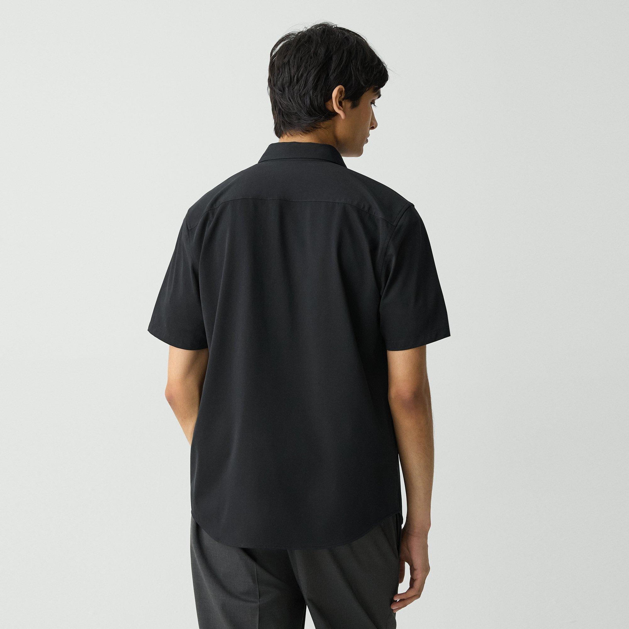 Irving Short-Sleeve Shirt in Structure Knit