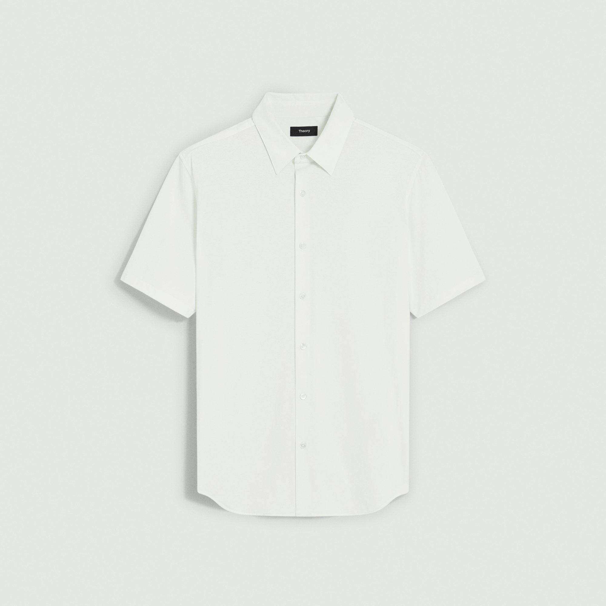 Irving Short-Sleeve Shirt in Structure Knit