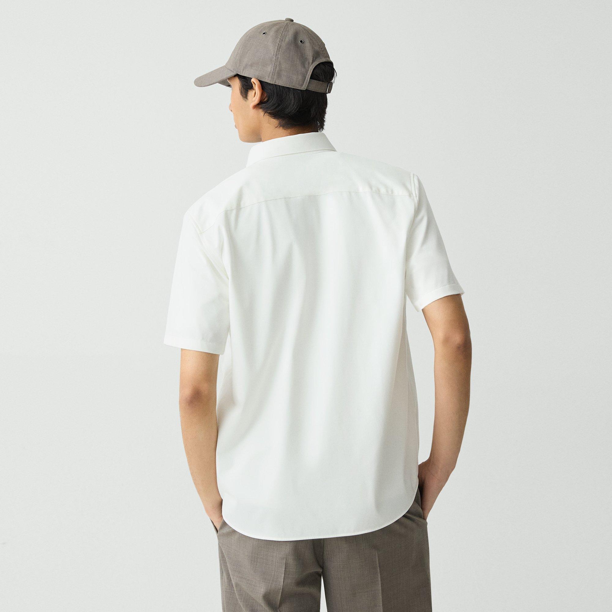 Irving Short-Sleeve Shirt in Structure Knit