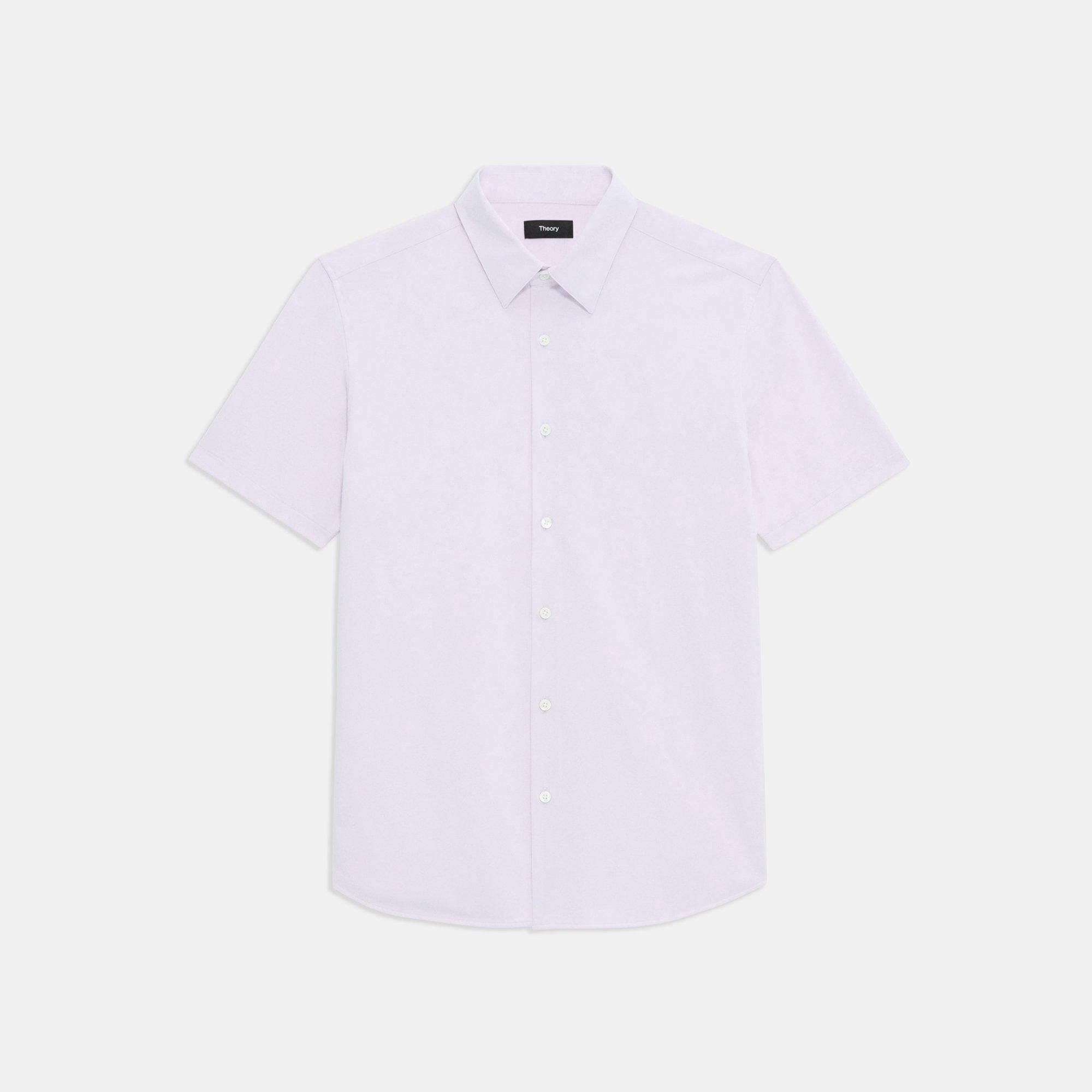 Irving Short-Sleeve Shirt in Structure Knit