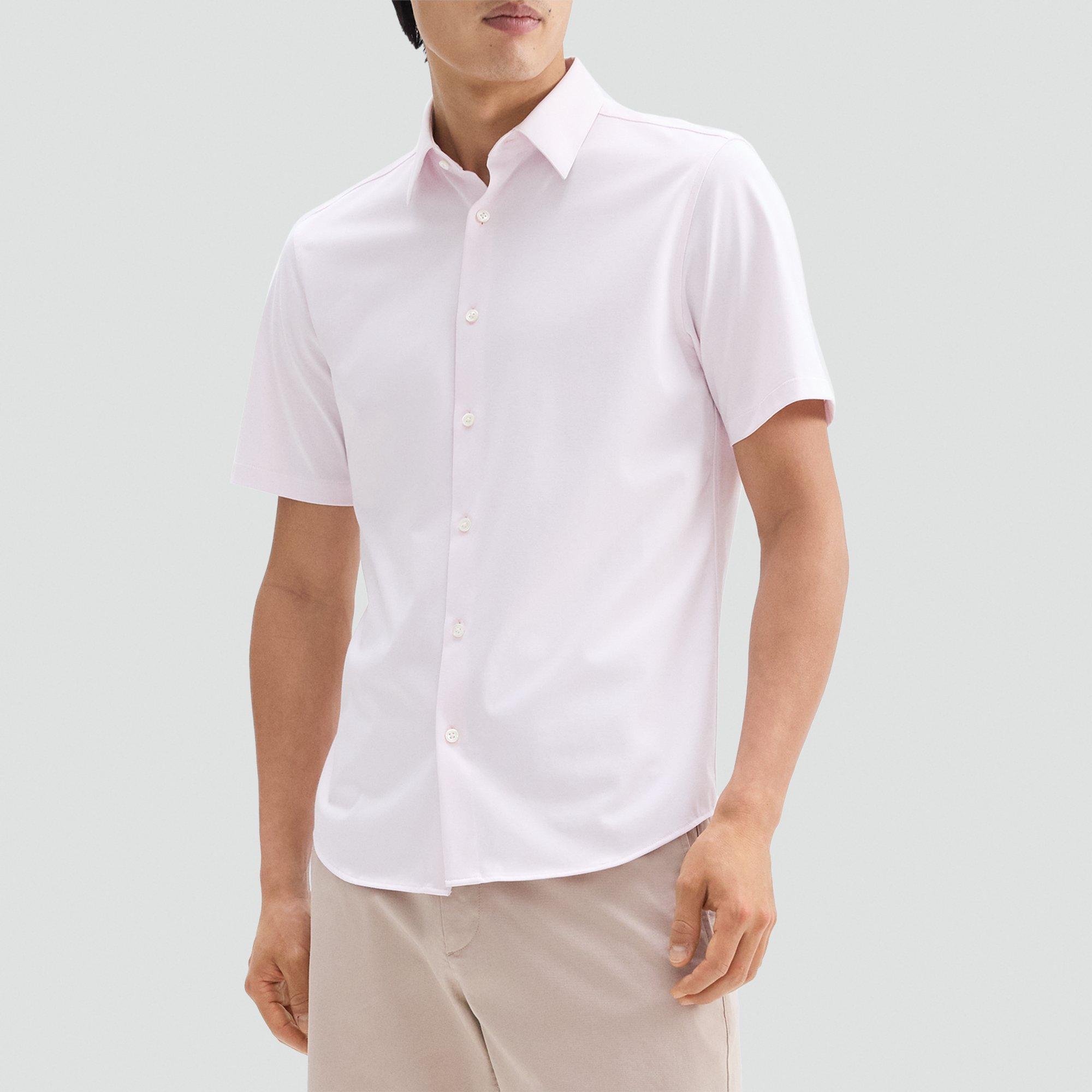 Irving Short-Sleeve Shirt in Structure Knit