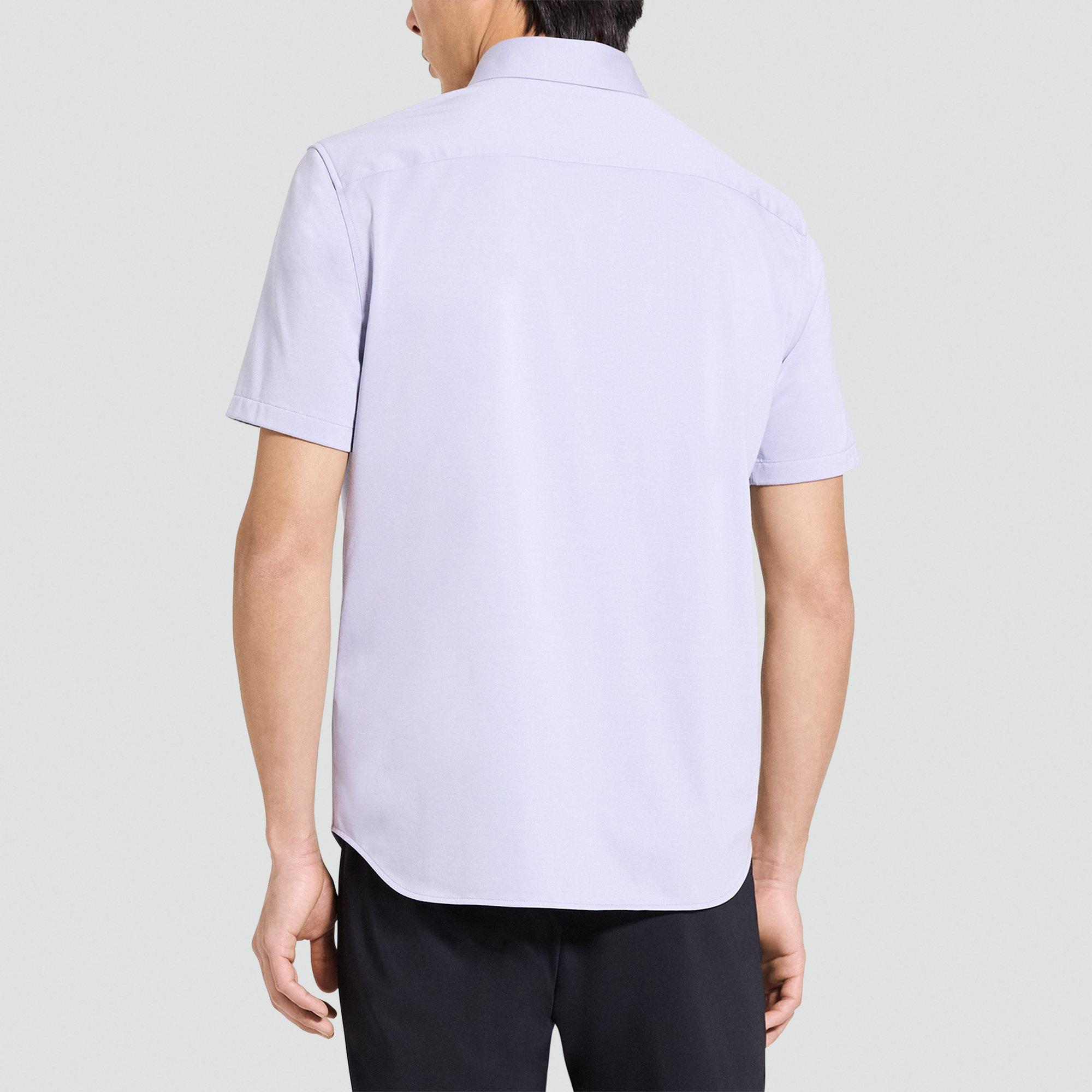 Irving Short-Sleeve Shirt in Structure Knit