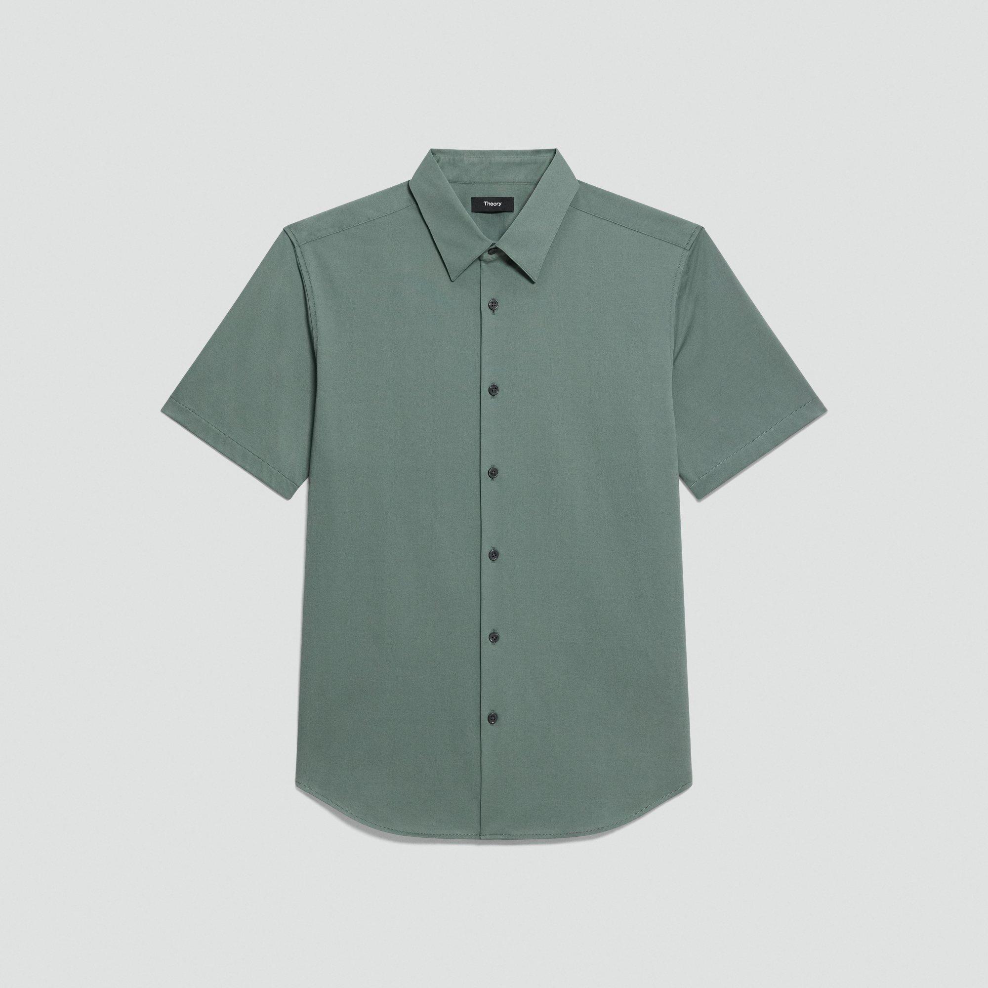 Irving Short-Sleeve Shirt in Structure Knit