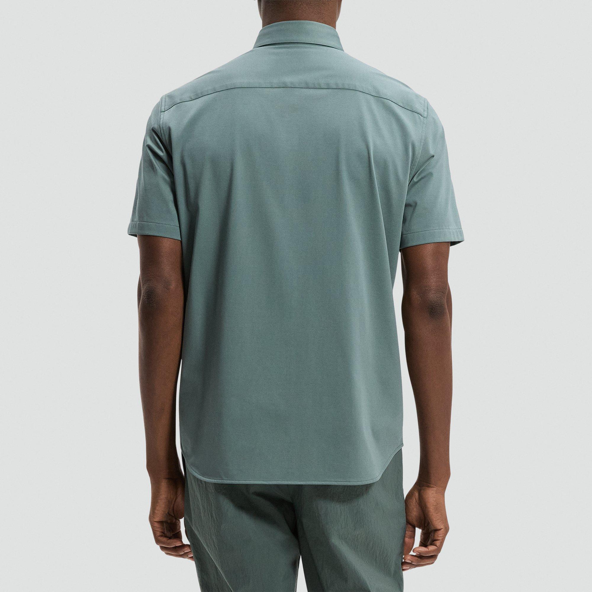 Irving Short-Sleeve Shirt in Structure Knit