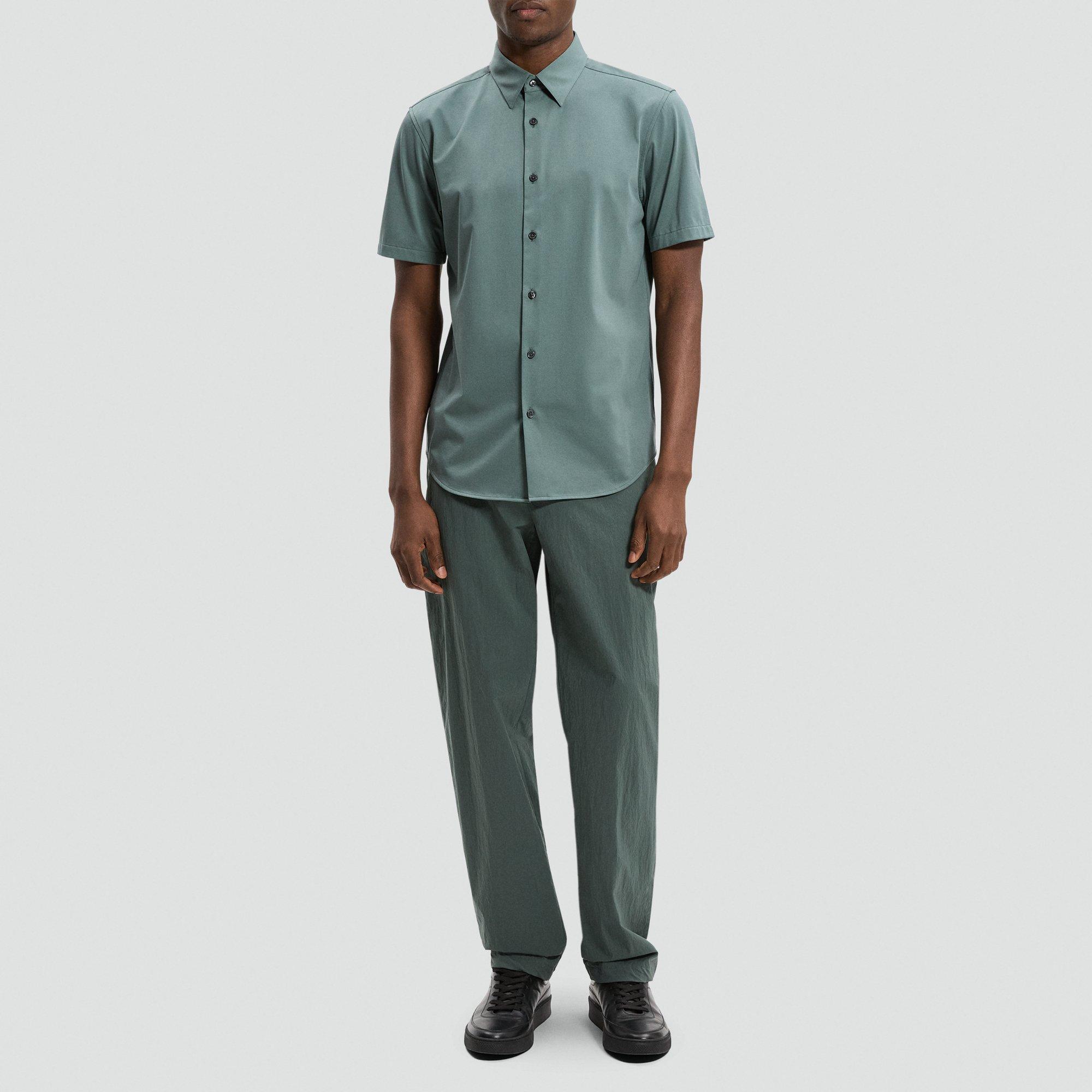 Irving Short-Sleeve Shirt in Structure Knit