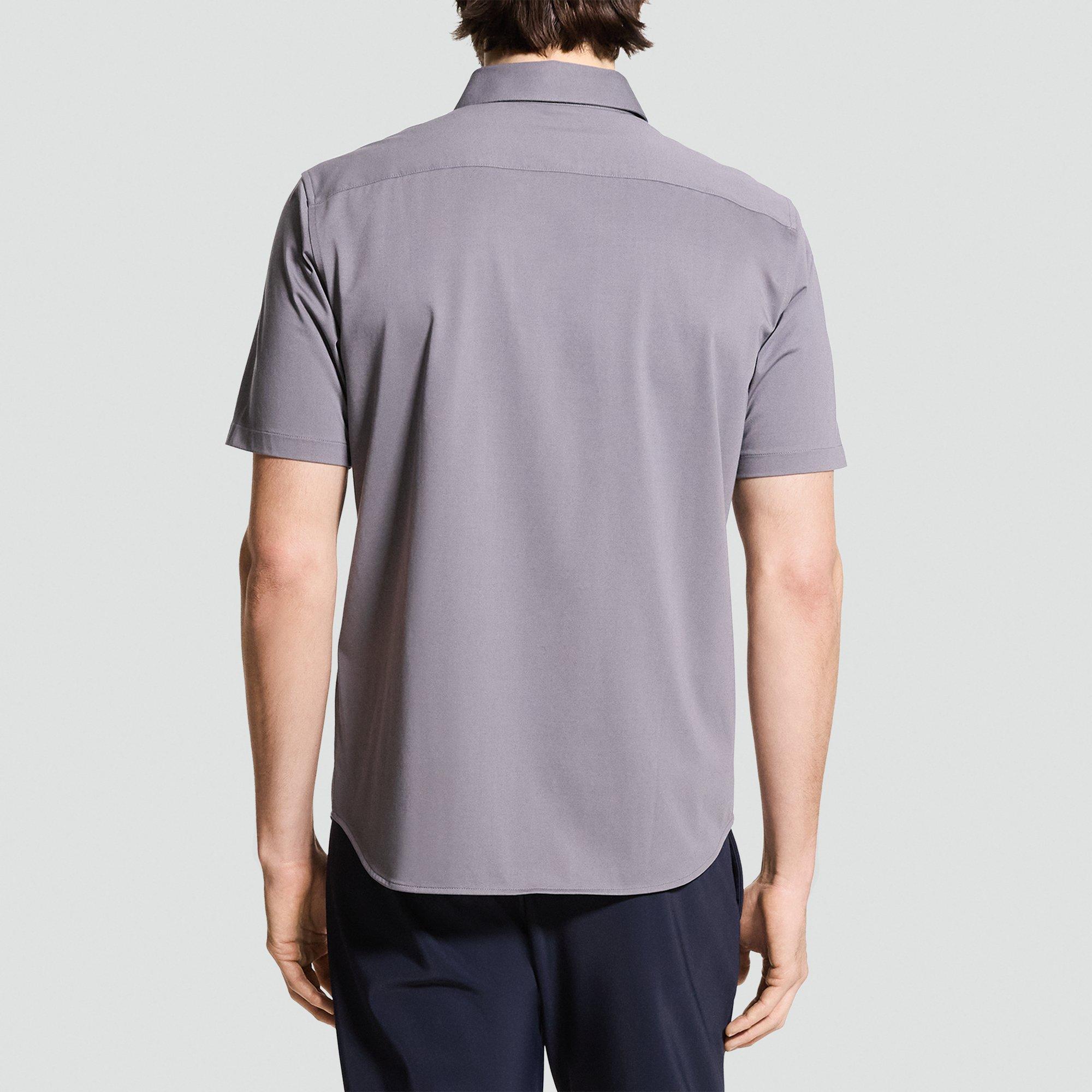Irving Short-Sleeve Shirt in Structure Knit