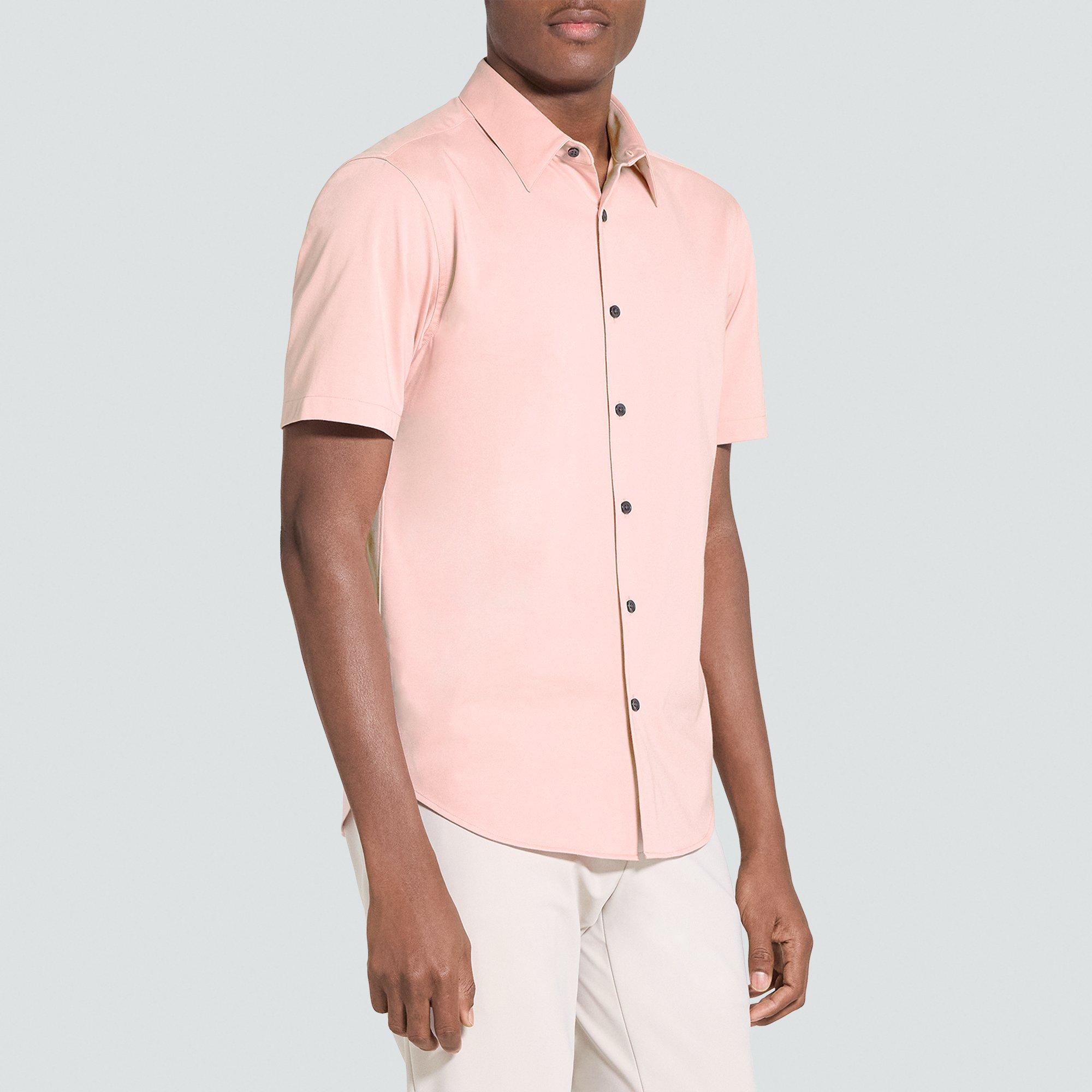 Irving Short-Sleeve Shirt in Structure Knit