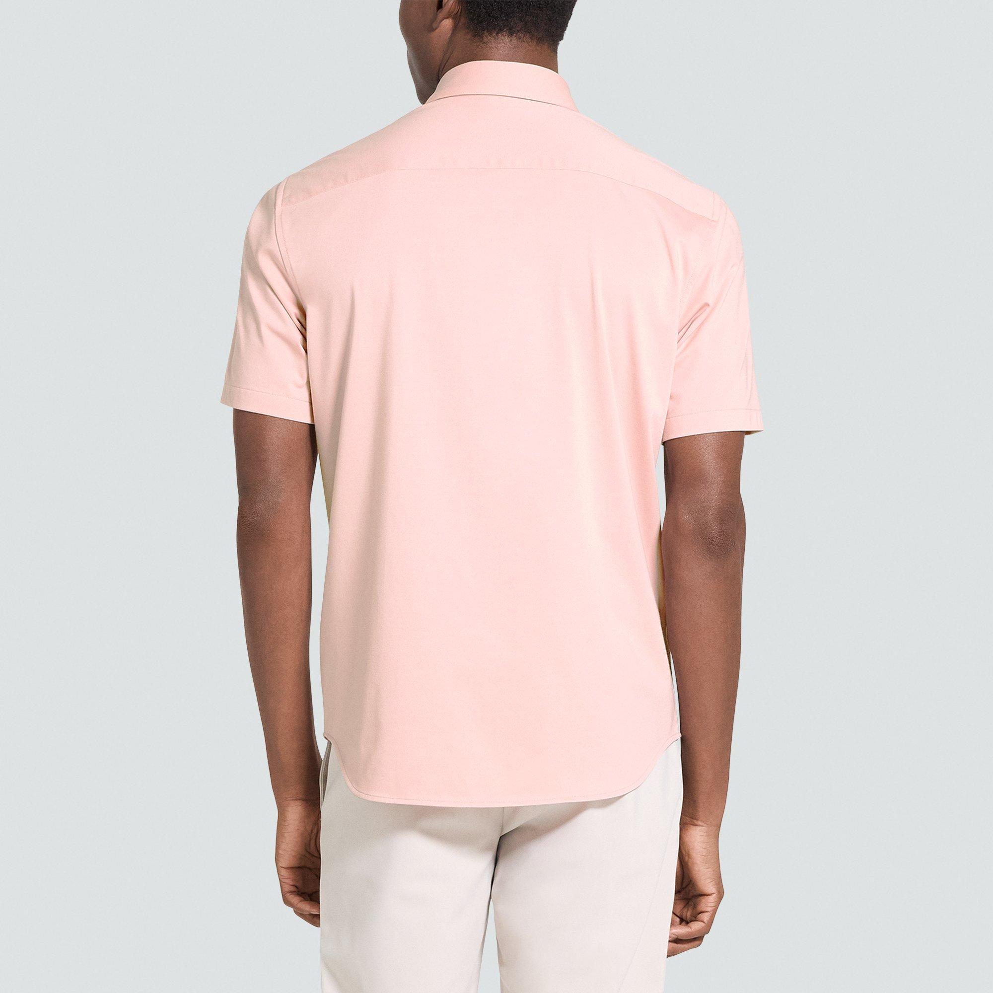 Irving Short-Sleeve Shirt in Structure Knit