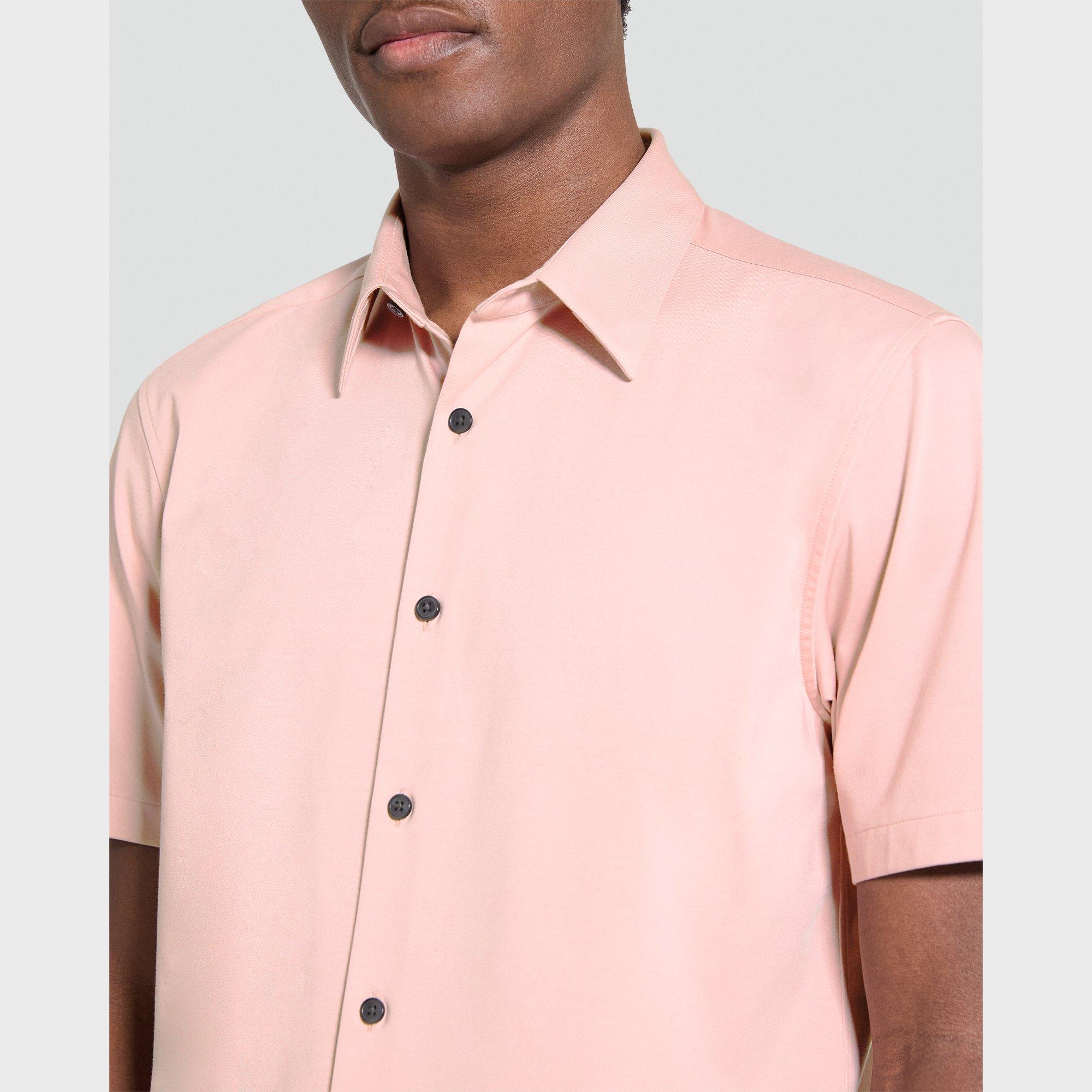 Irving Short-Sleeve Shirt in Structure Knit