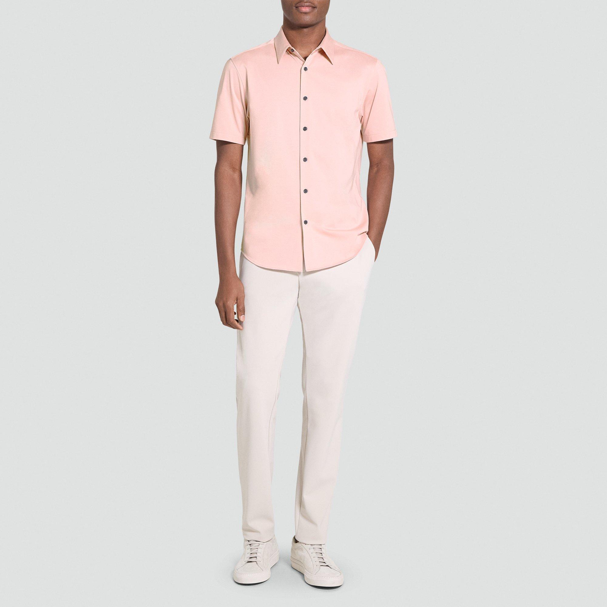 Irving Short-Sleeve Shirt in Structure Knit