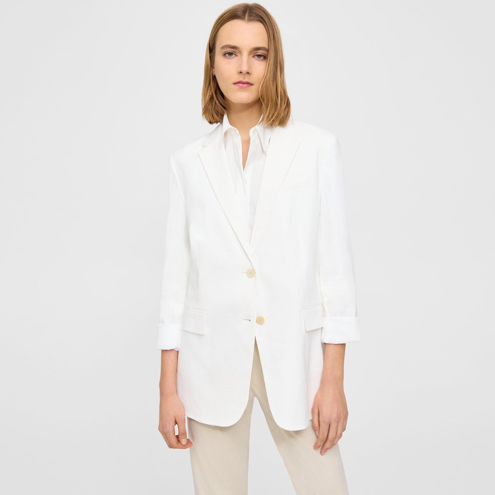 Theory Cuffed Blazer in Good Linen