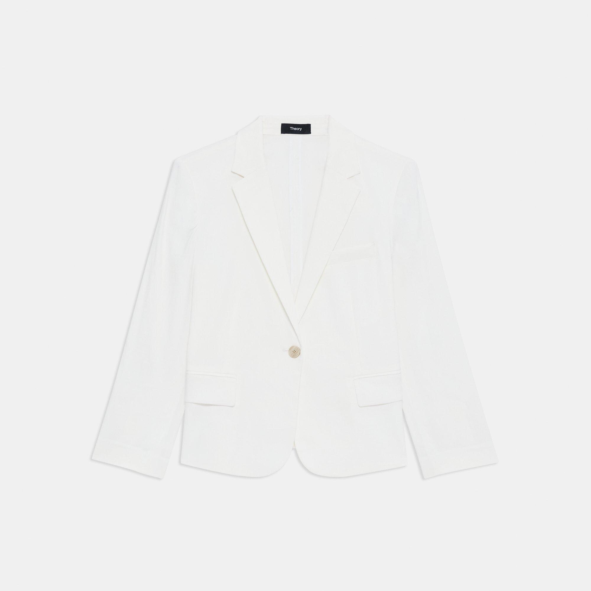 Good Linen Shrunken Blazer | Theory