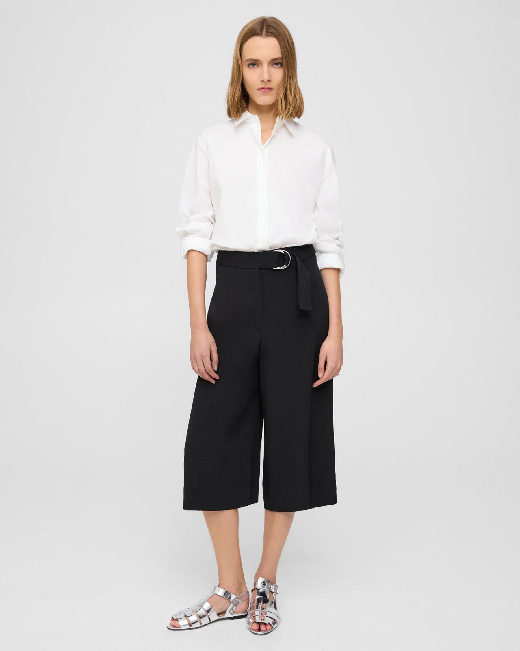 Theory Belted Culotte in Viscose